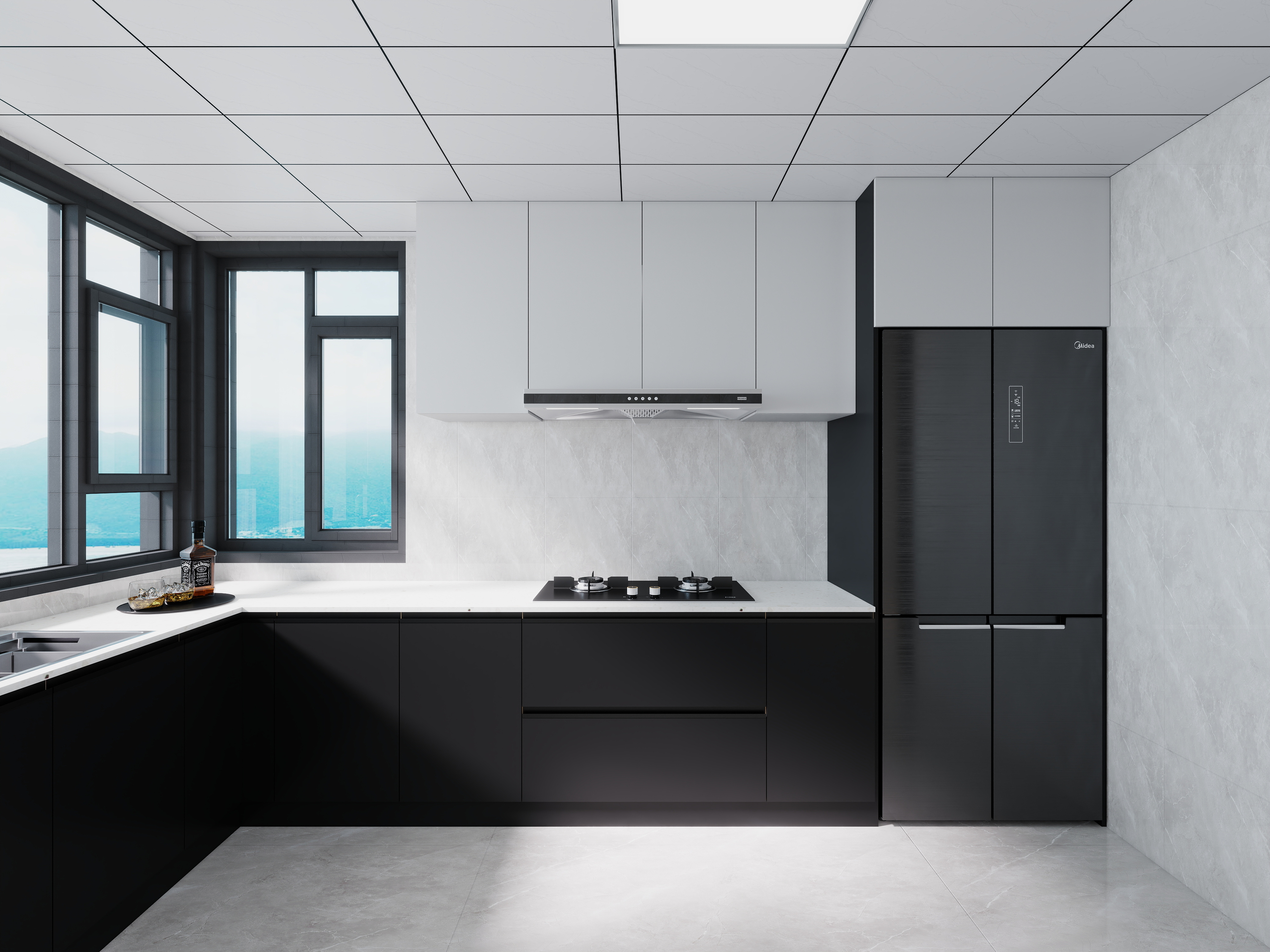 艺雅丽-99平现代简约装修效果图