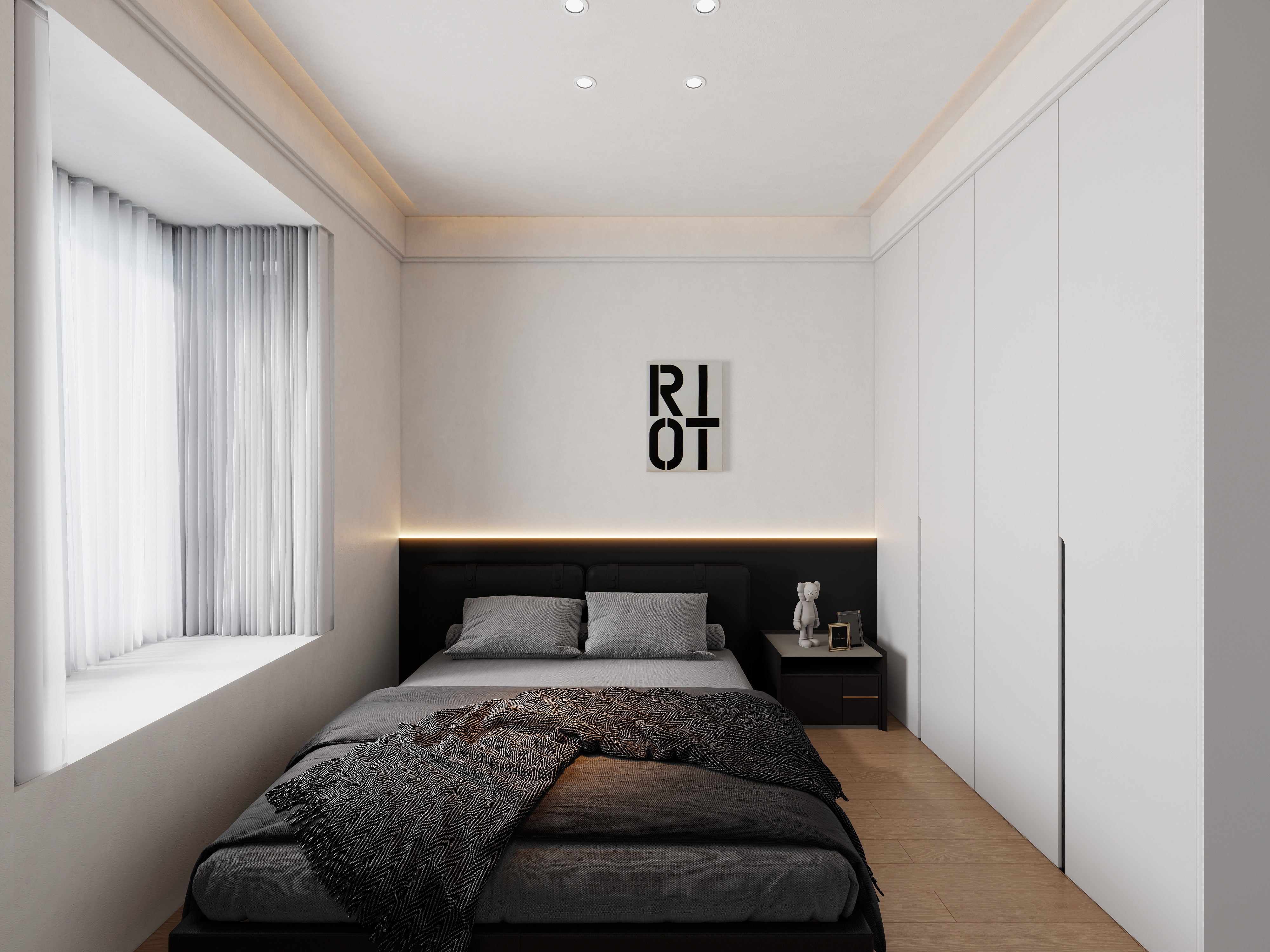 艺雅丽-99平现代简约装修效果图