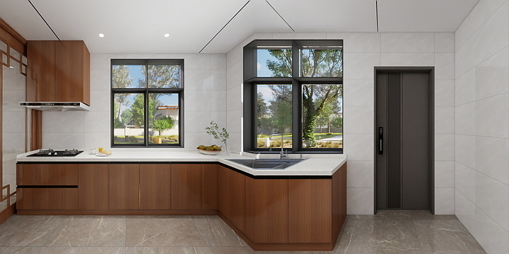 全景效果图制图-20251203-01-金罗店建材专营店，方太厨电-装修设计方案