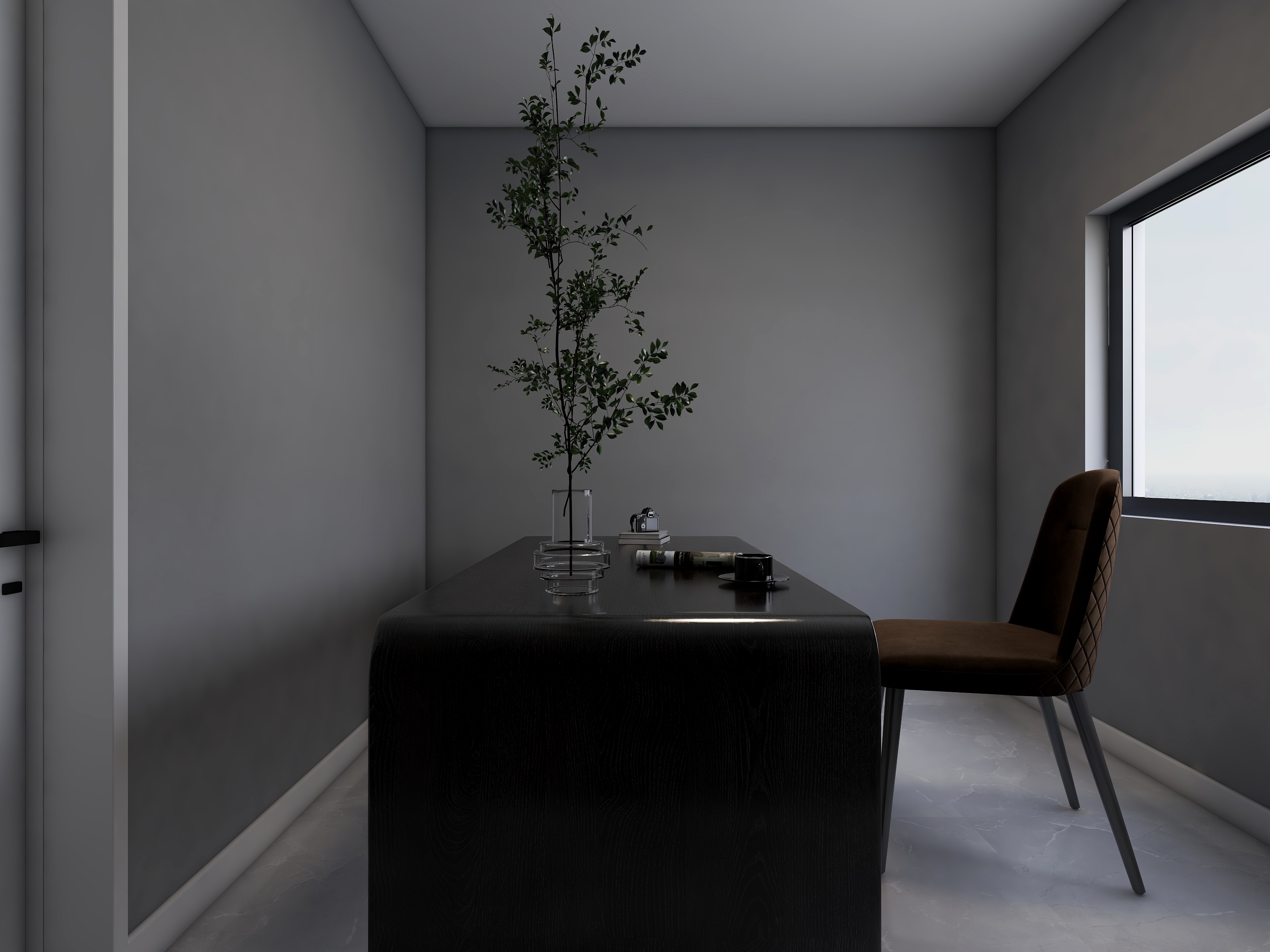 李林-昆明湖现代简约141㎡2室装修效果图