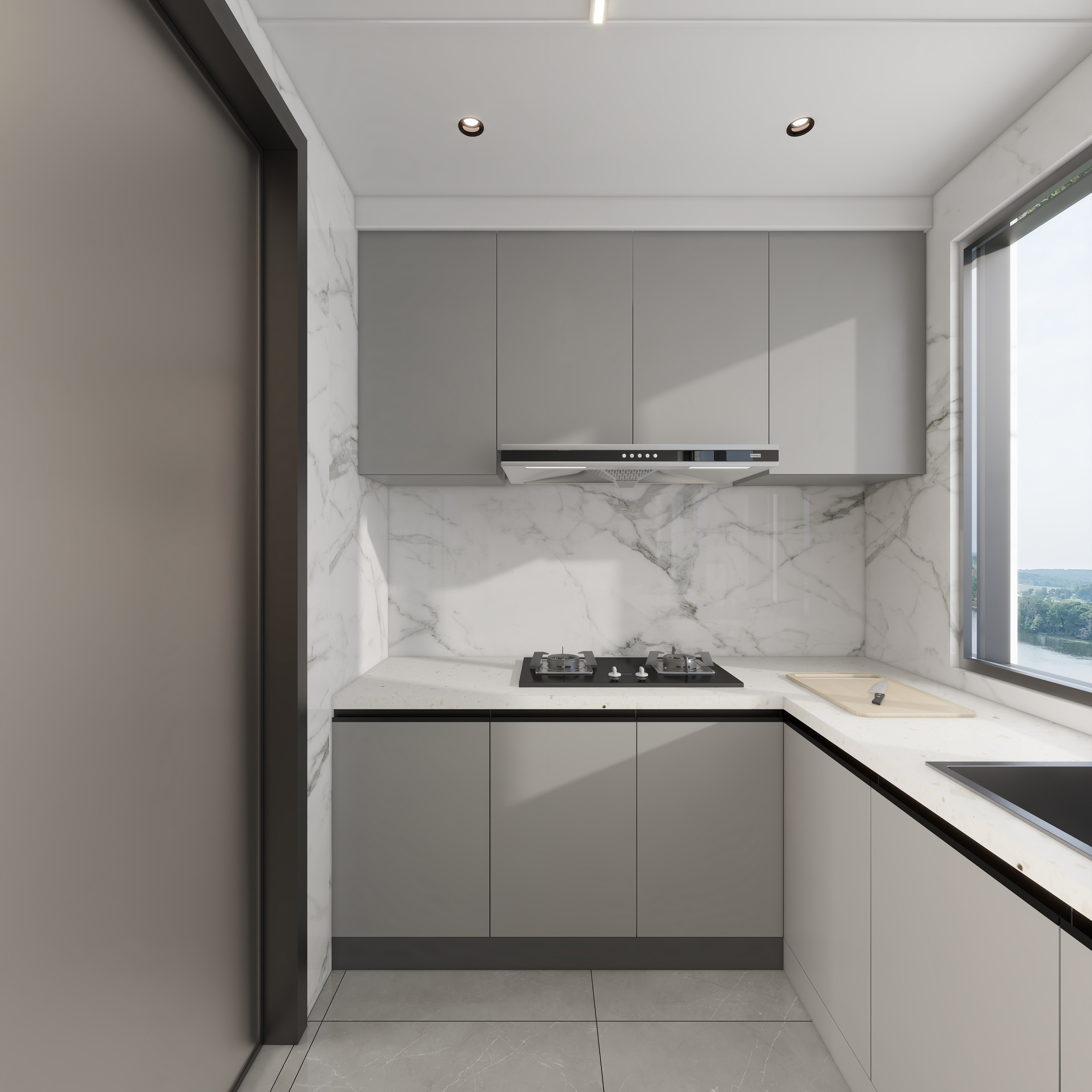 星空设计500一套-轻奢143㎡一层厨房装修效果图第3张