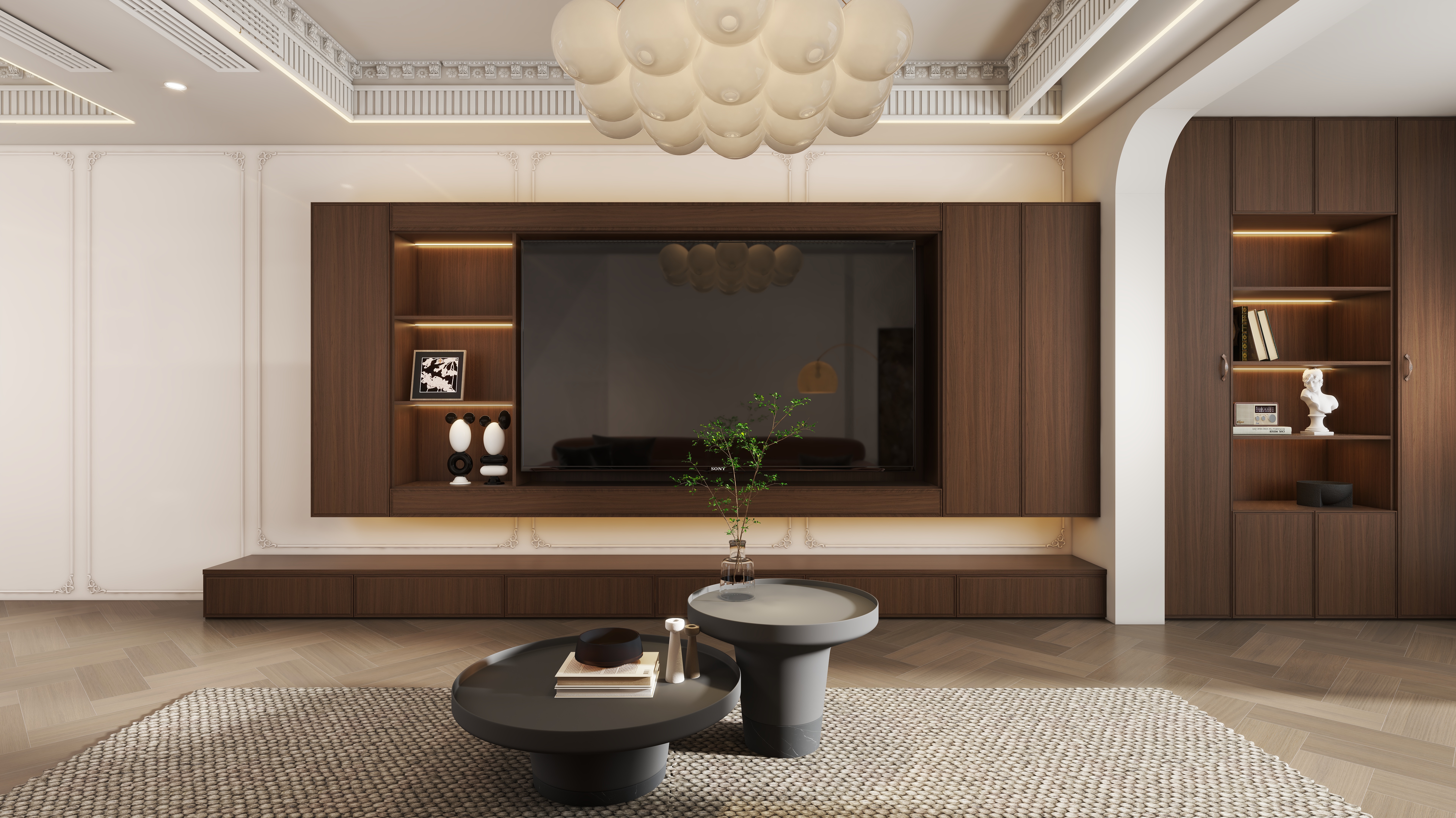 星空设计500一套-混搭122㎡3室一层客餐厅装修效果图第2张