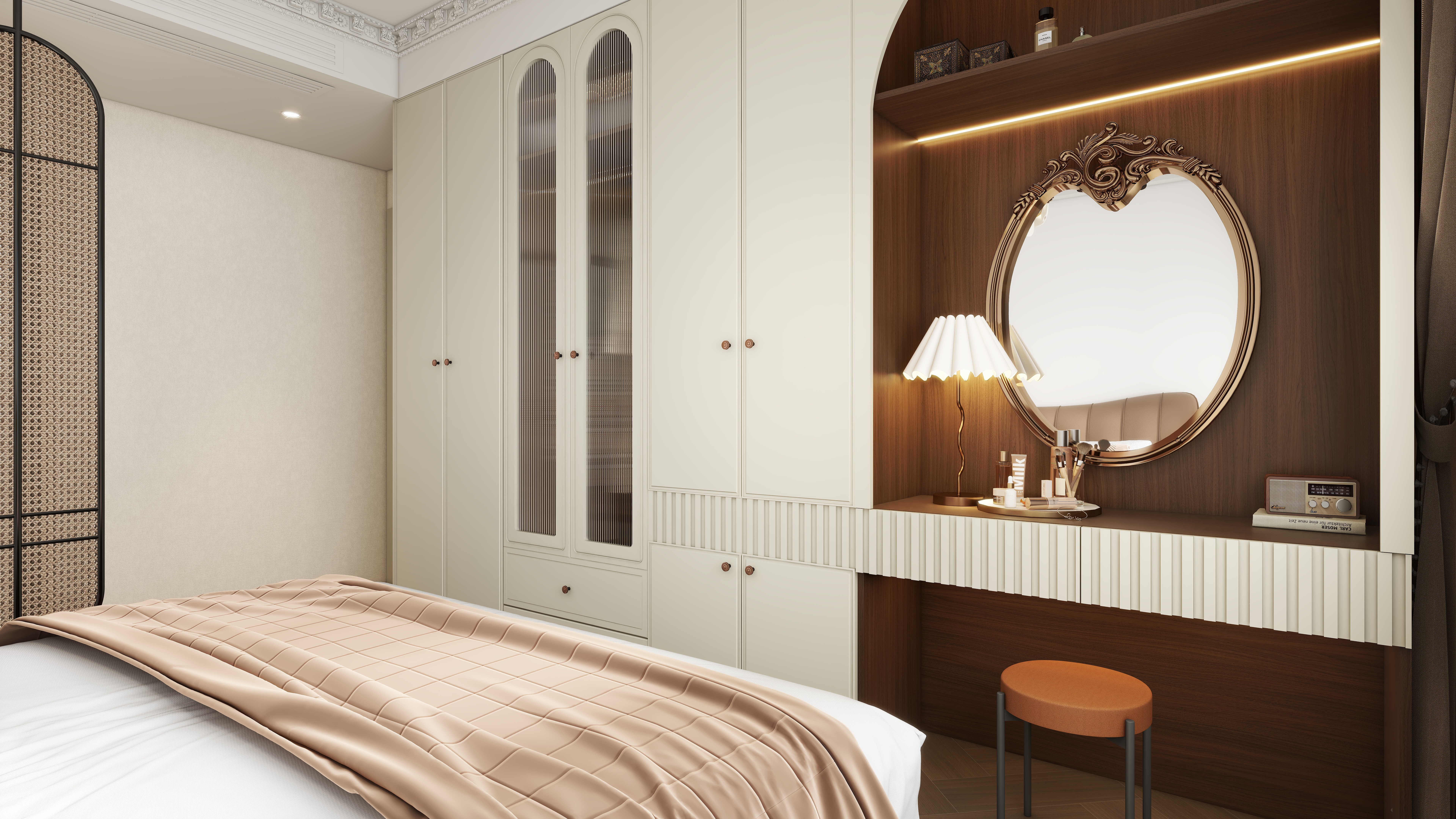 星空设计500一套-混搭122㎡3室一层主卧装修效果图第3张