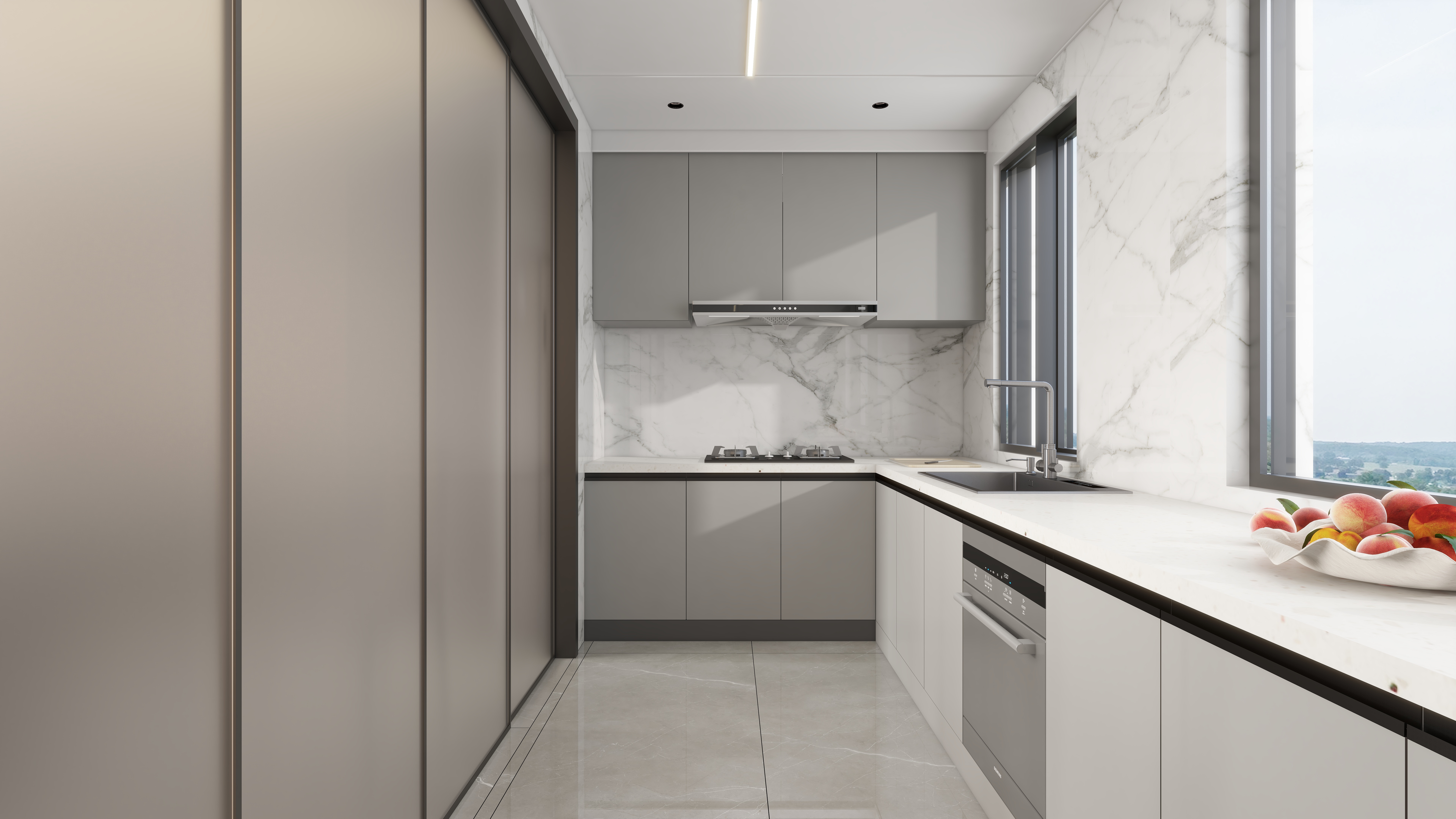 星空设计500一套-轻奢143㎡一层厨房装修效果图第2张