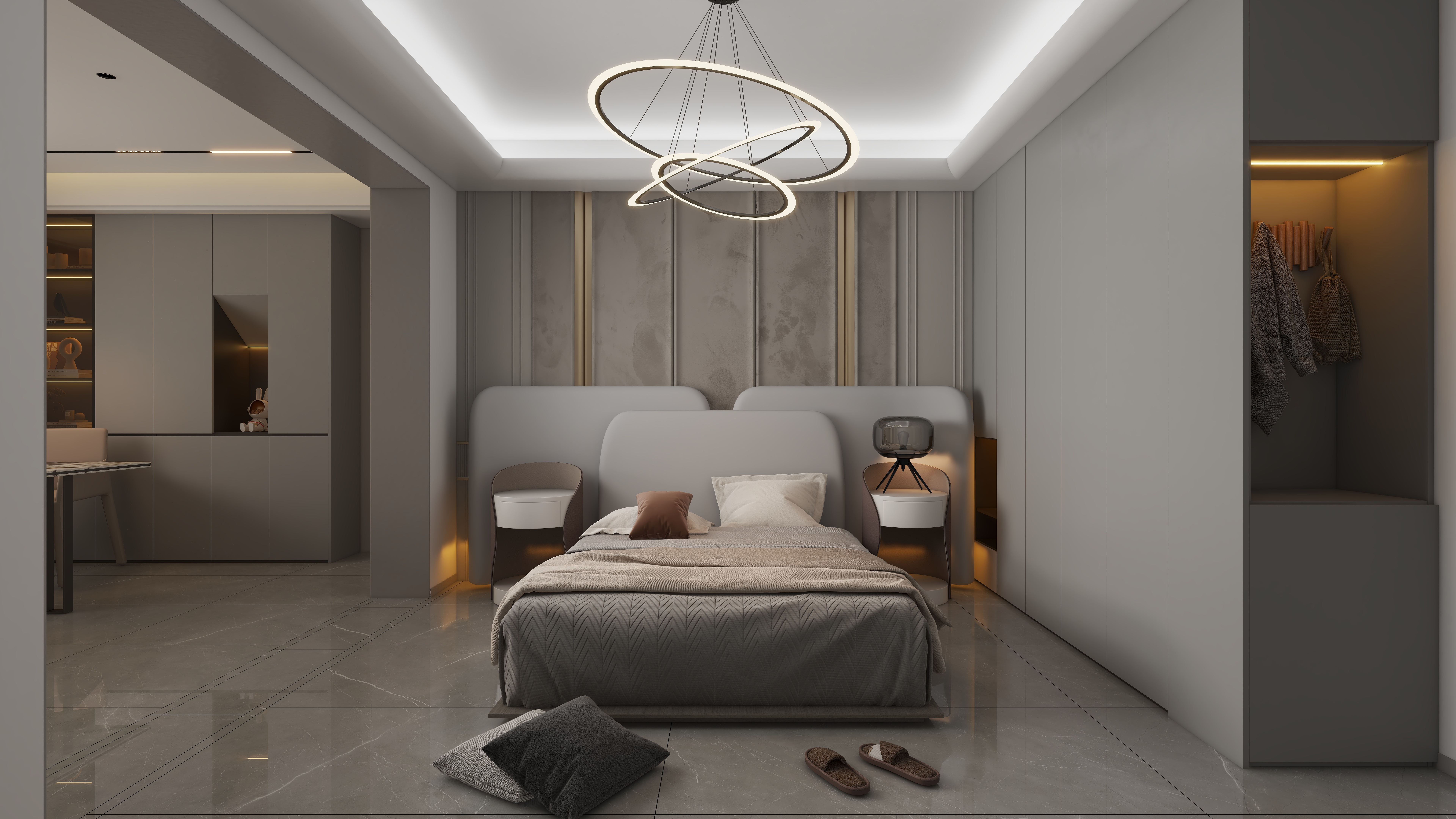 星空设计500一套-轻奢143㎡一层儿子房装修效果图第2张