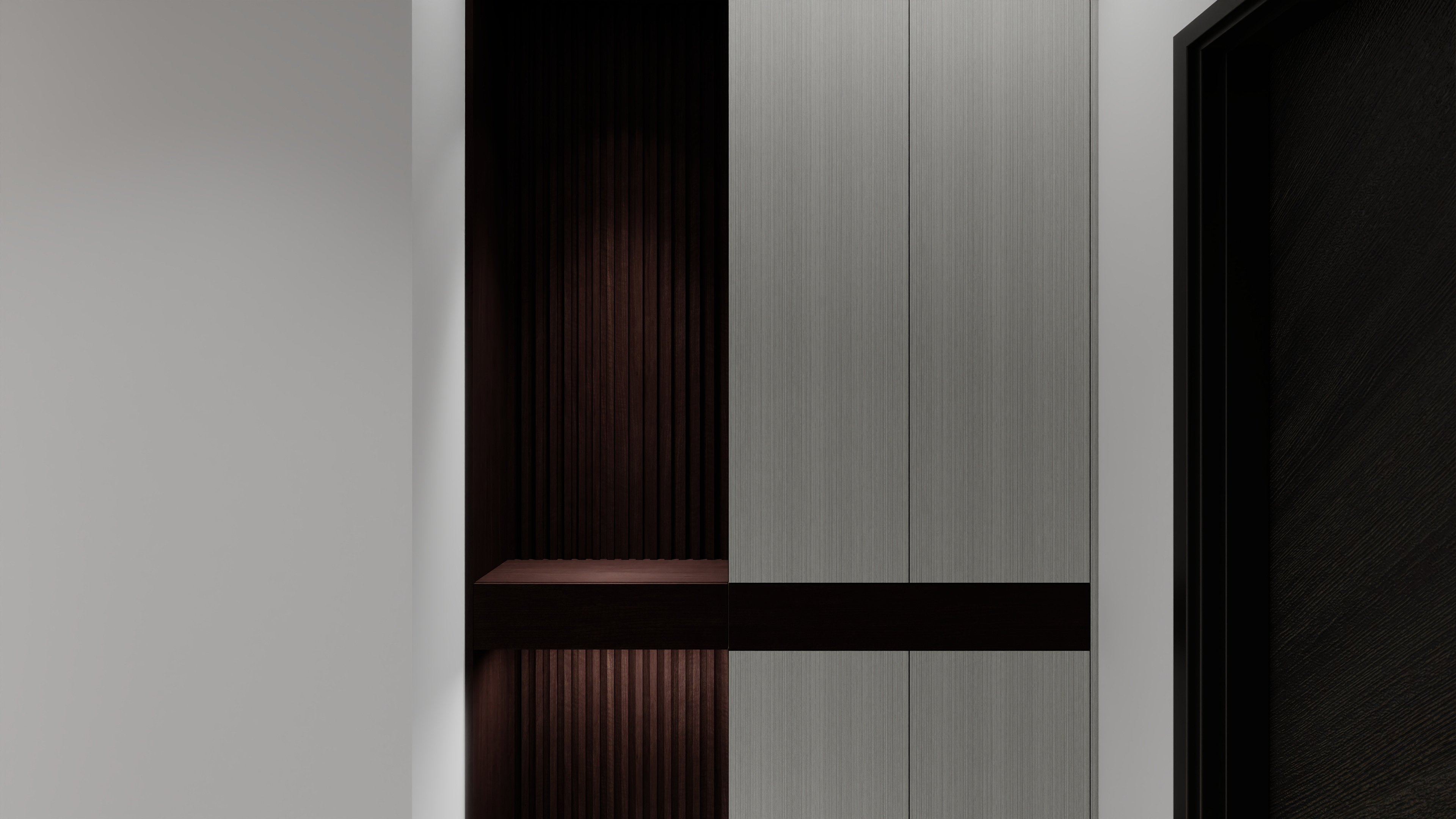 珈源工作室-现代简约。后现代一层起居室装修效果图第1张