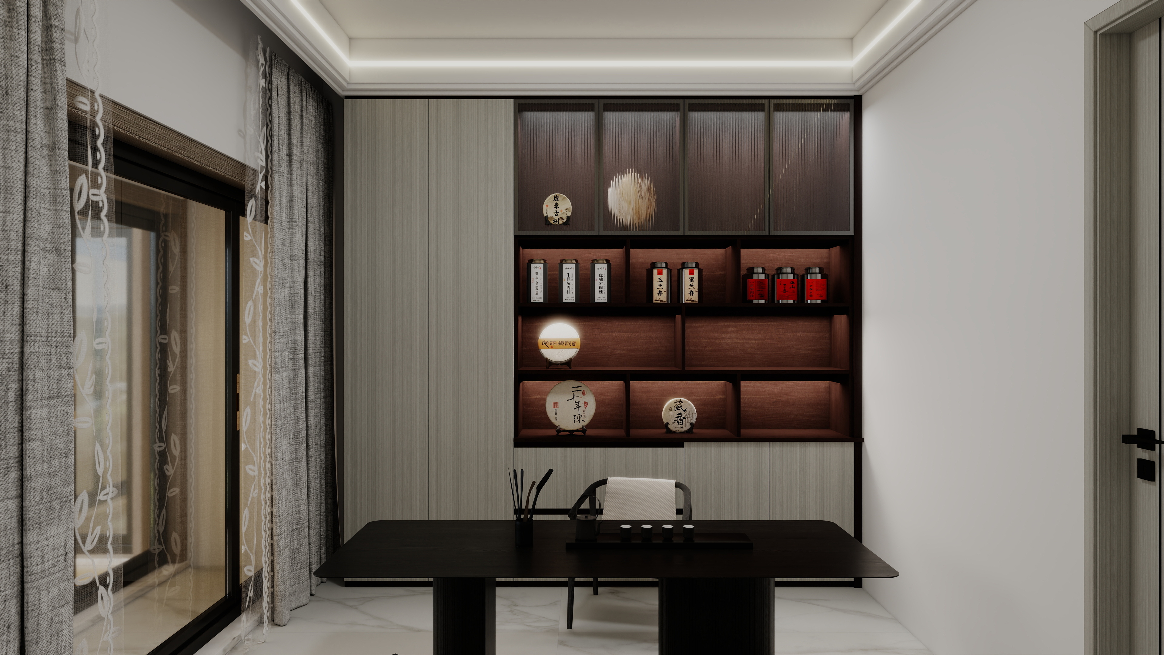 珈源工作室-现代简约。后现代一层阳台装修效果图第2张