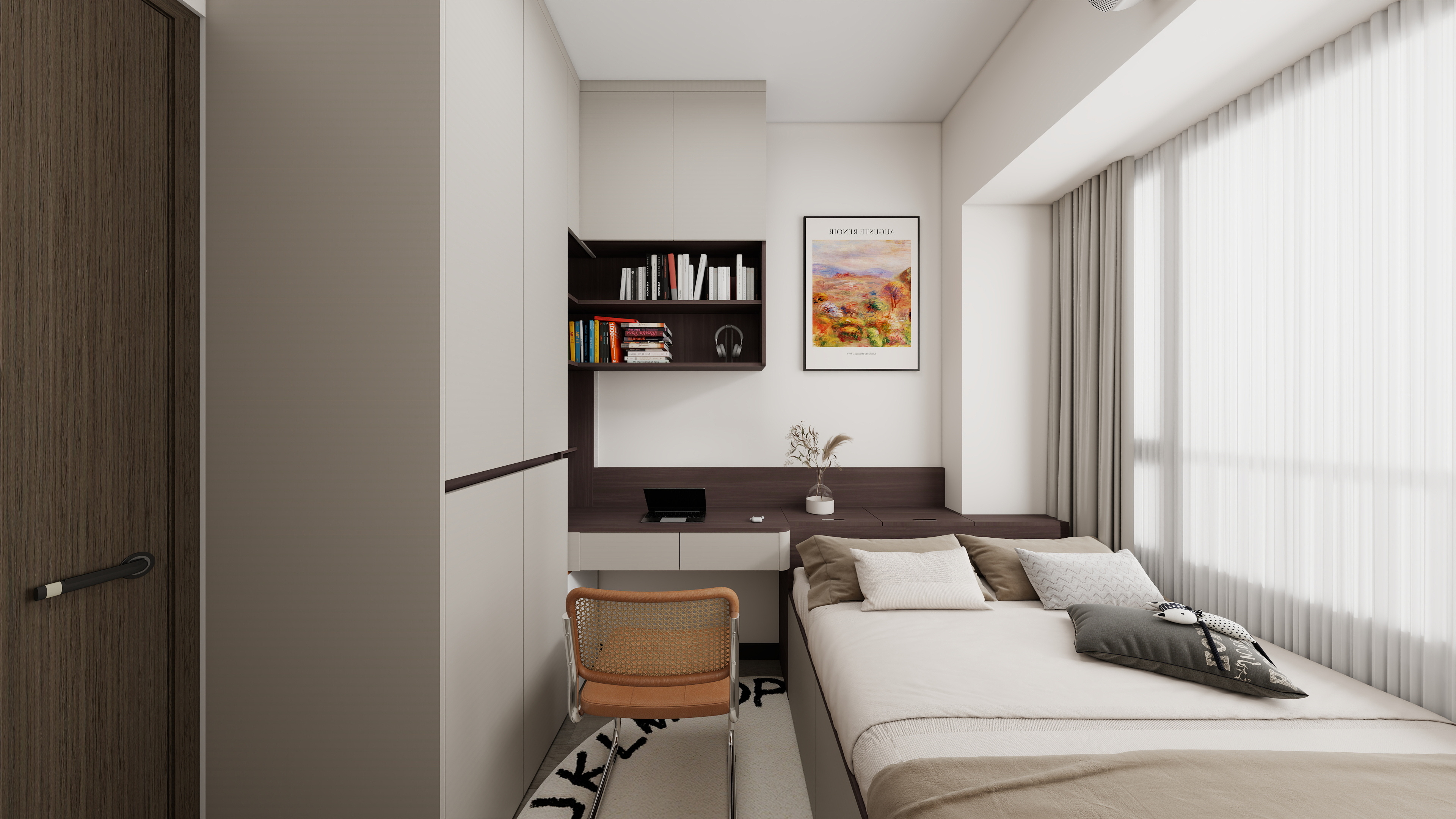 广州全屋定制设计师朱兴-保利水木芳华06户型-70㎡装修效果图