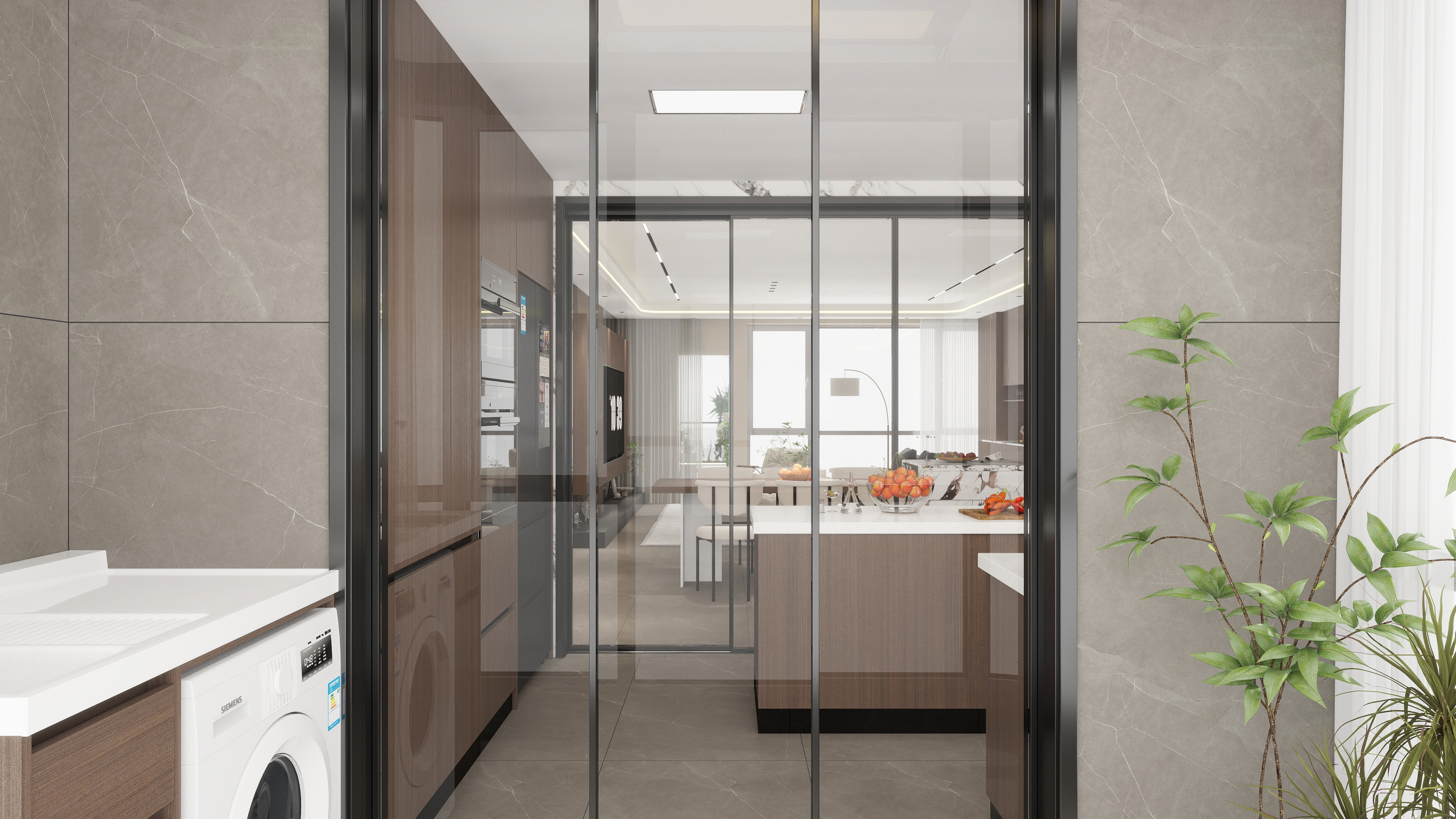 雷超-保利天珺143一层生活阳台装修效果图第1张