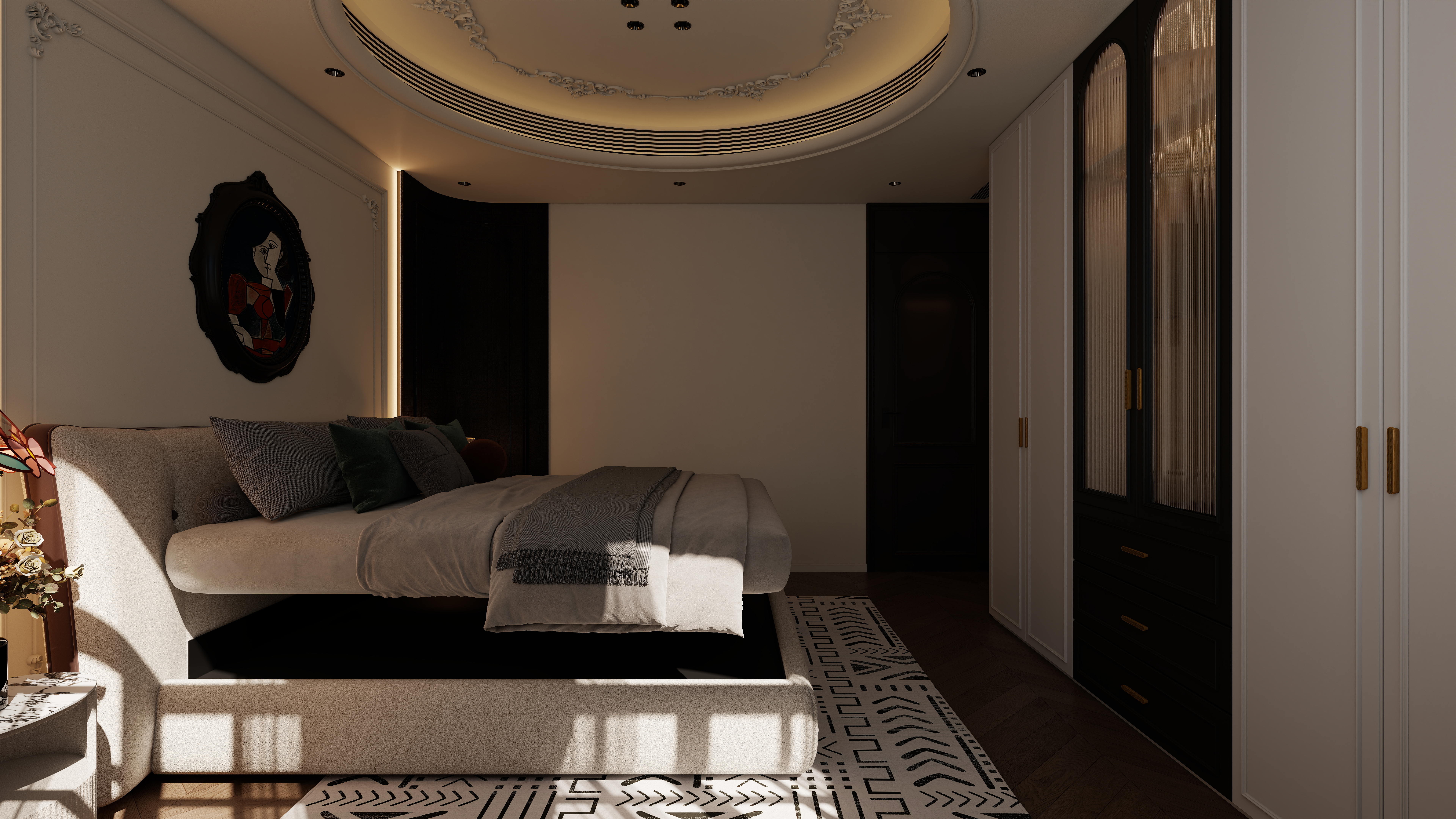 星空设计500一套-混搭168㎡3室二层次卧装修效果图第3张