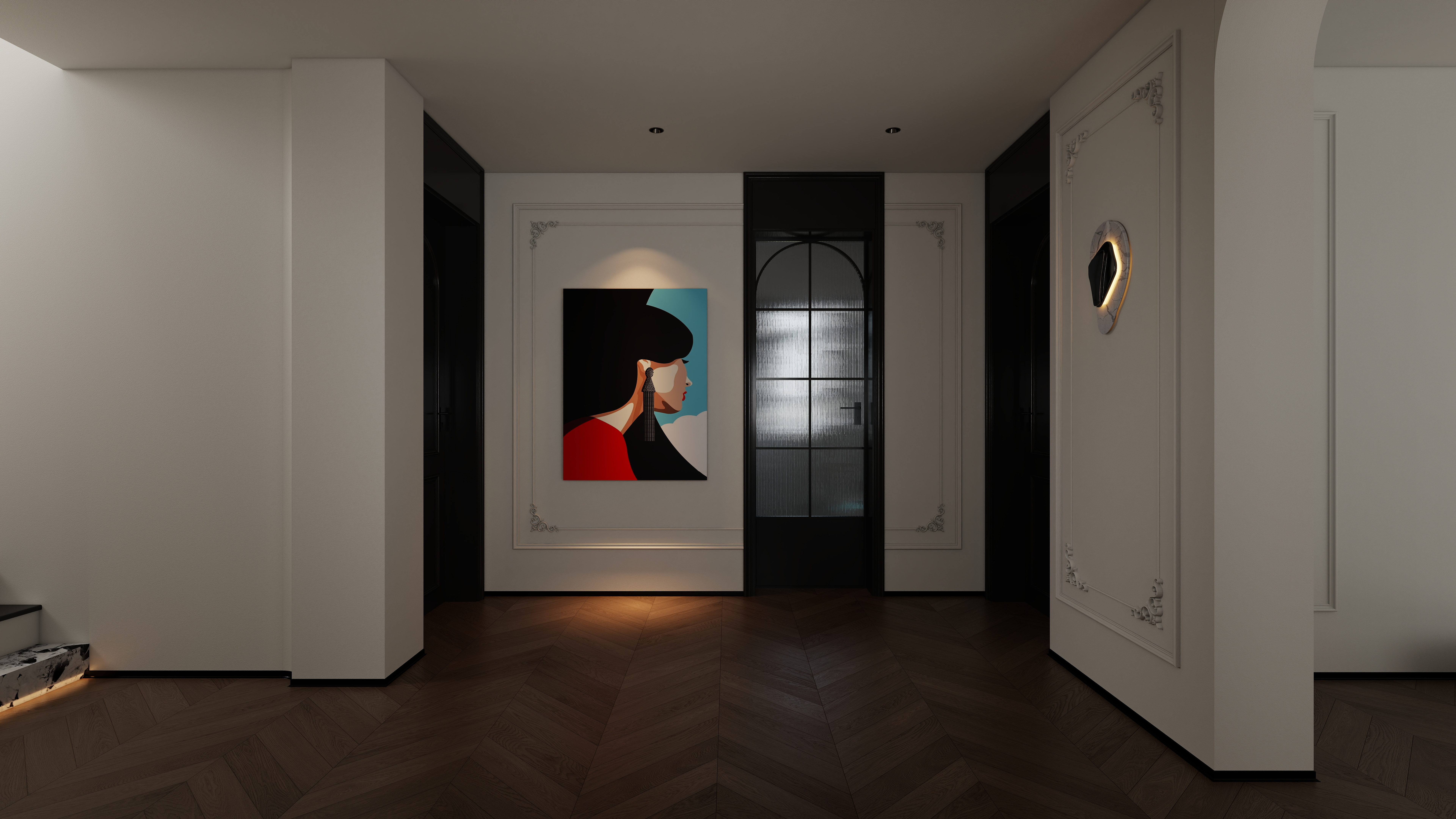 星空设计500一套-混搭168㎡3室二层二层大厅装修效果图第3张