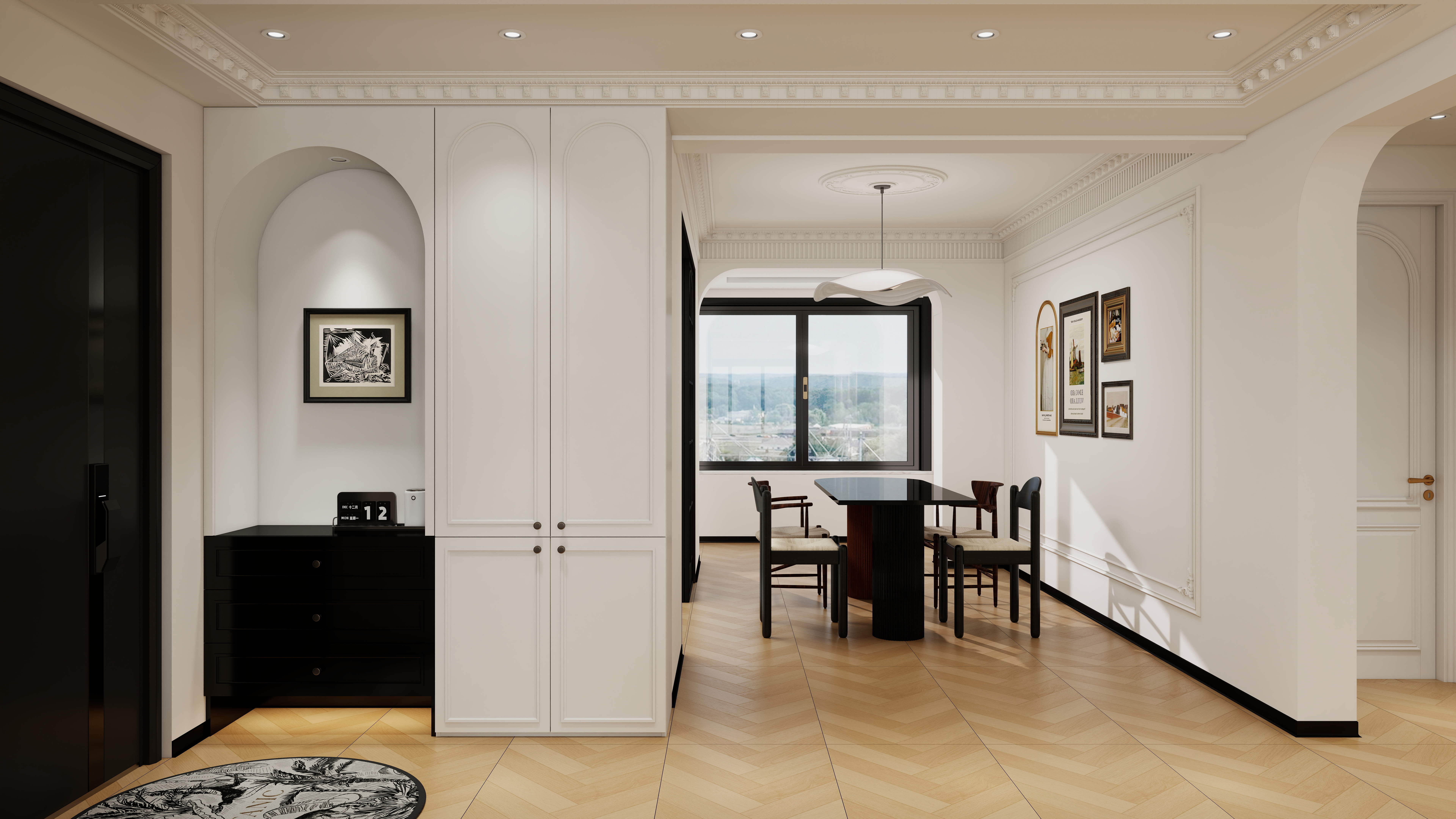 DXIN......-88㎡2室一层客餐厅装修效果图第2张