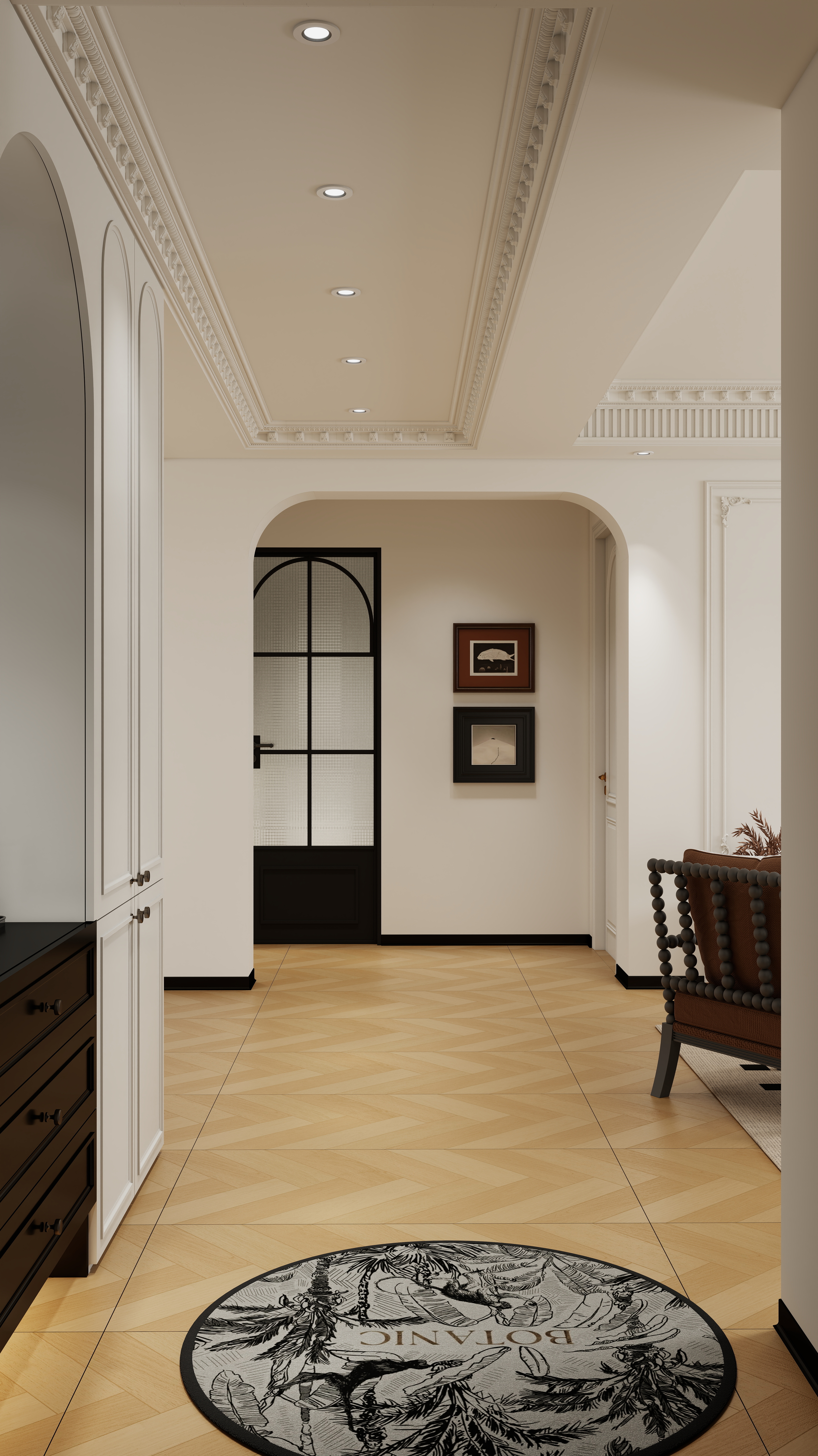 DXIN......-88㎡2室一层客餐厅装修效果图第1张