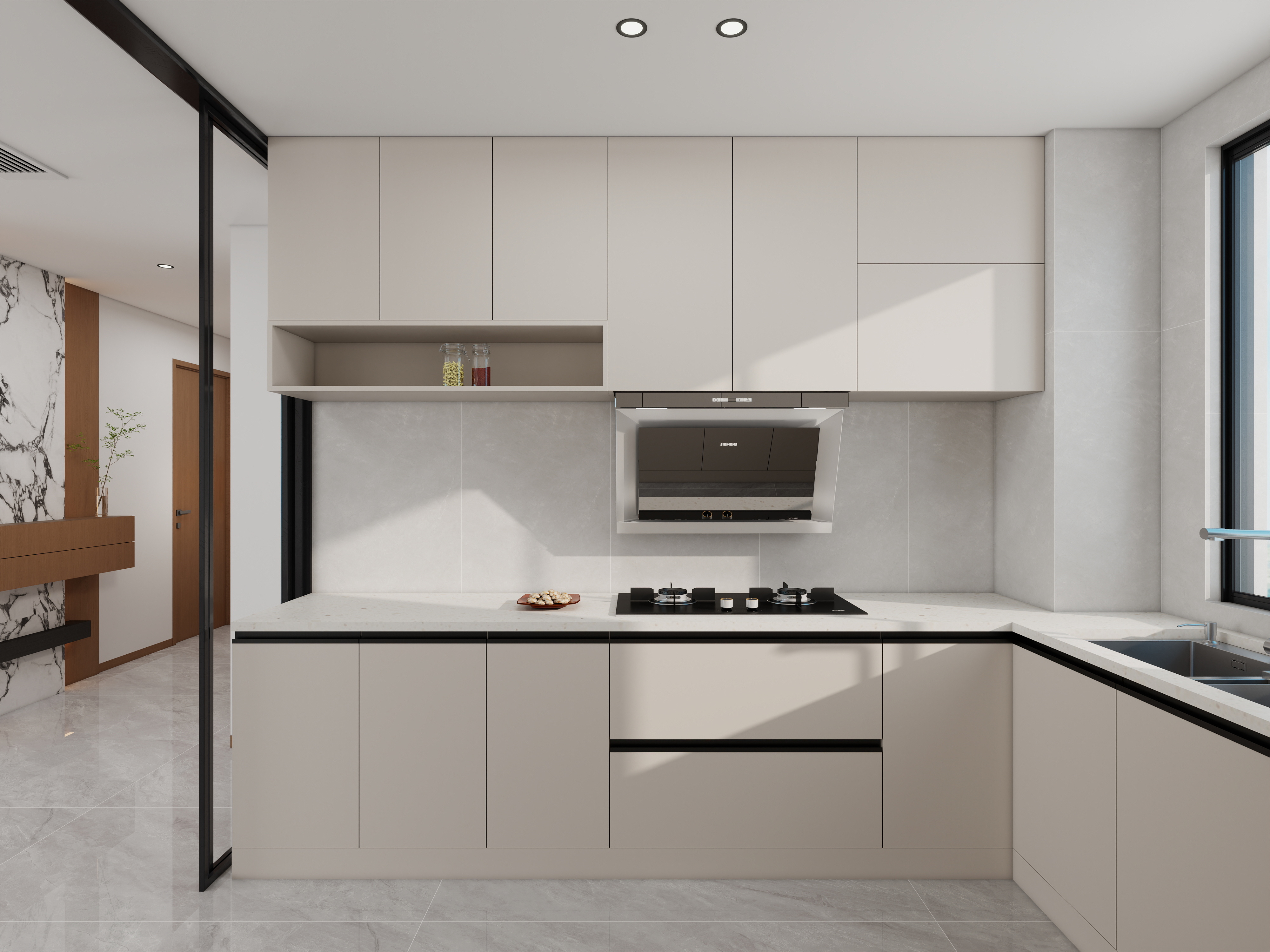 果乐设计-144方轻奢风格四居室装修效果图