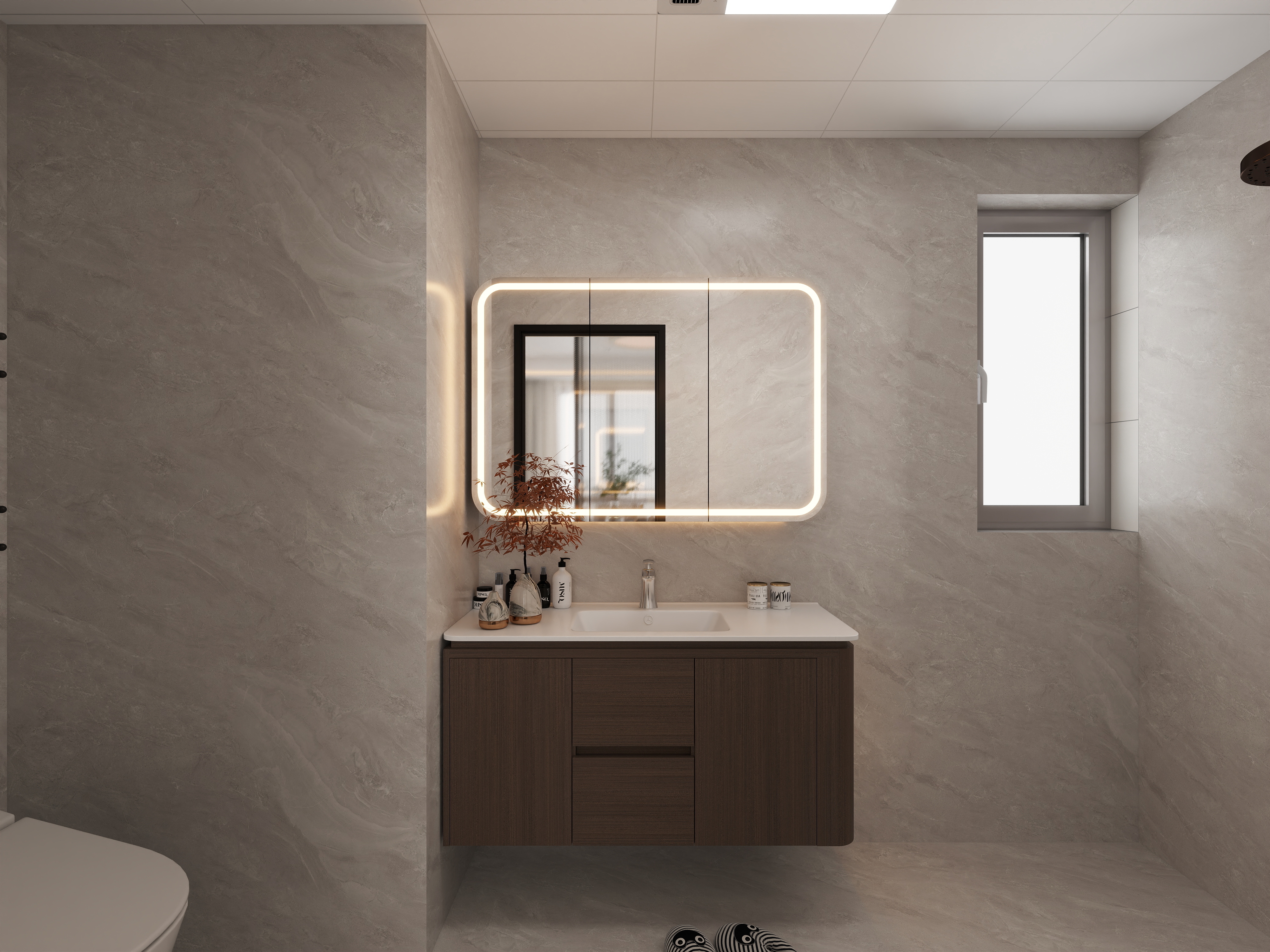 雷超-保利天珺143一层主卫装修效果图第1张