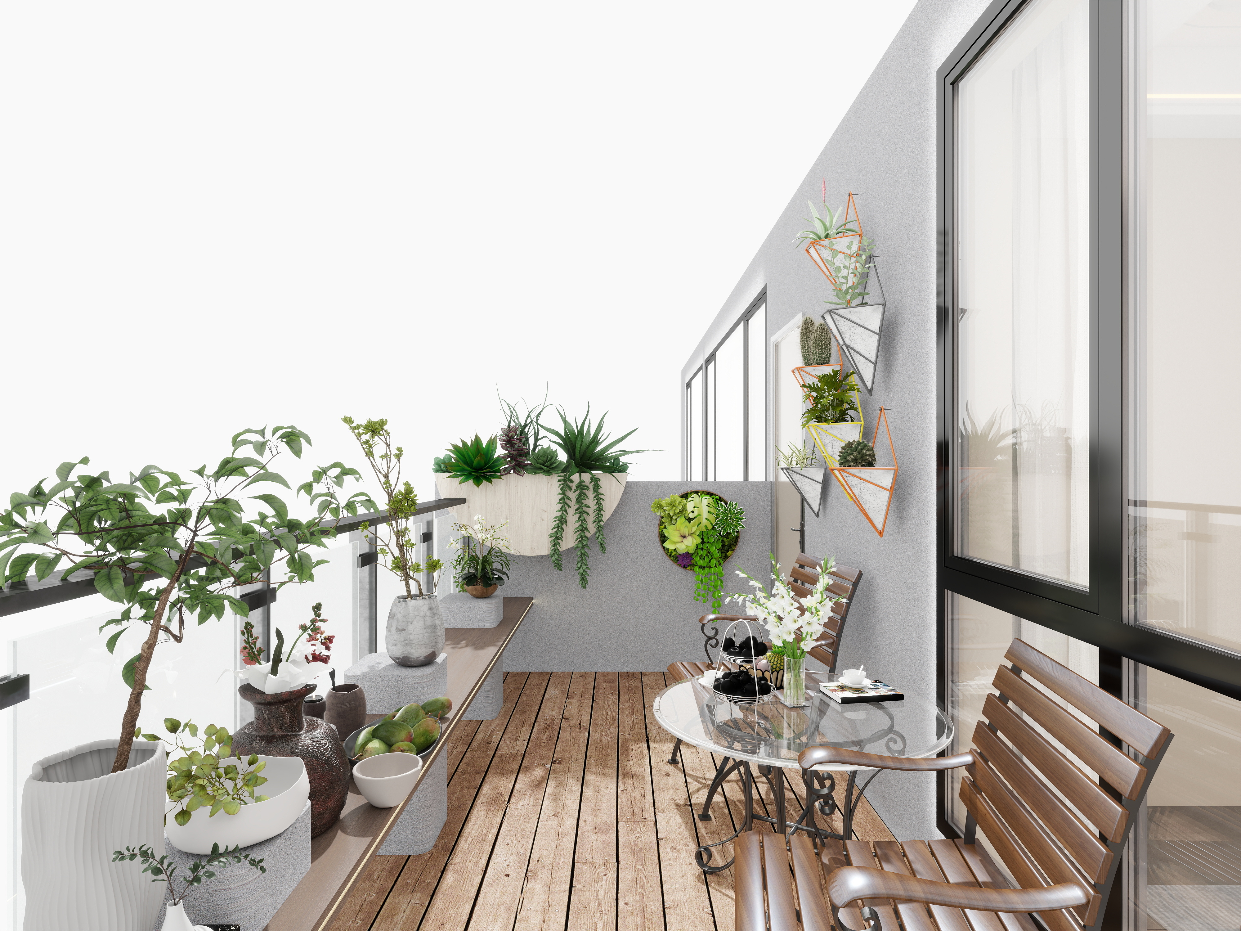 雷超-保利天珺143一层露台装修效果图第2张