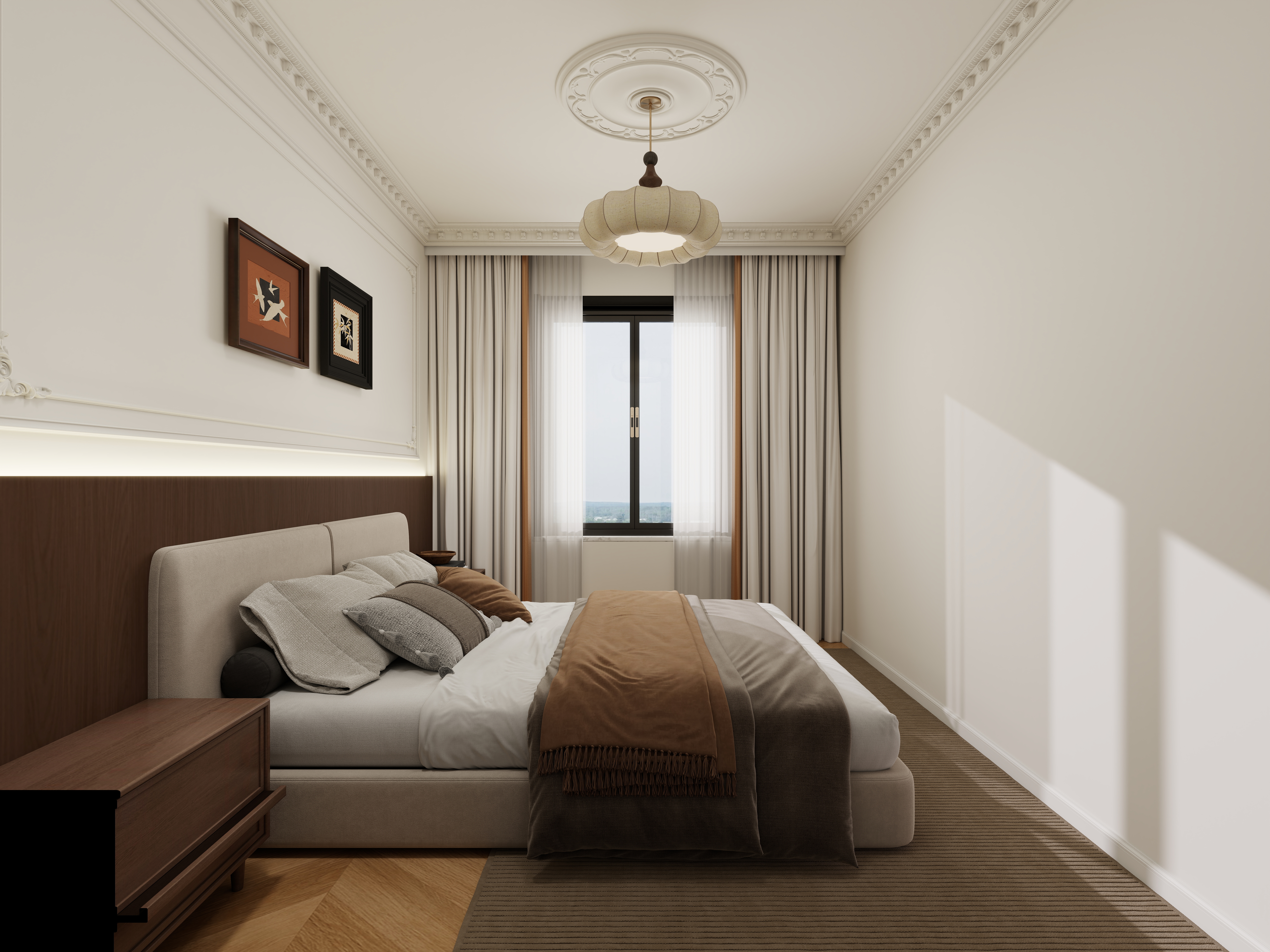 DXIN......-88㎡2室一层卧室装修效果图第2张