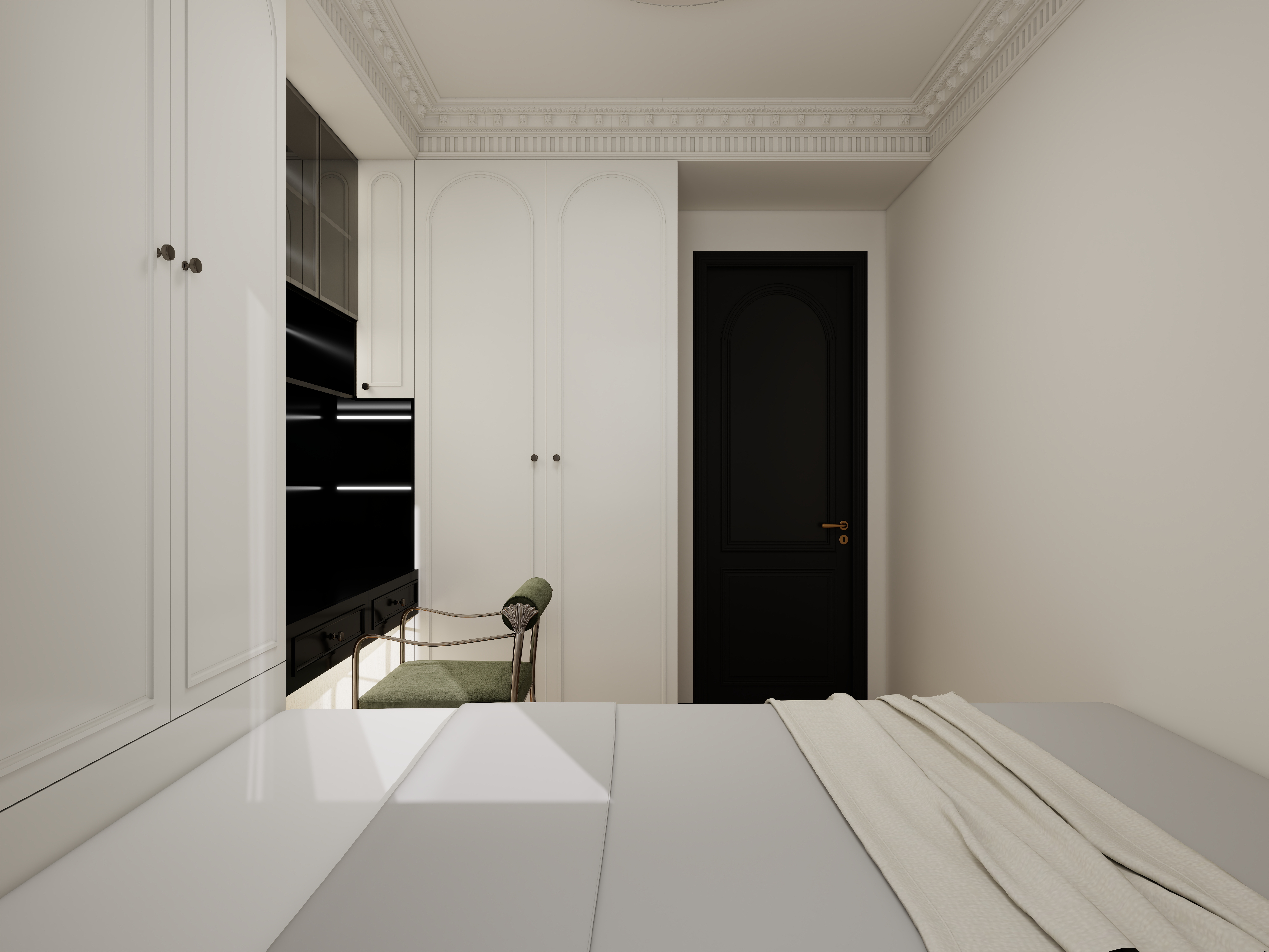 DXIN......-88㎡2室一层卧室装修效果图第3张