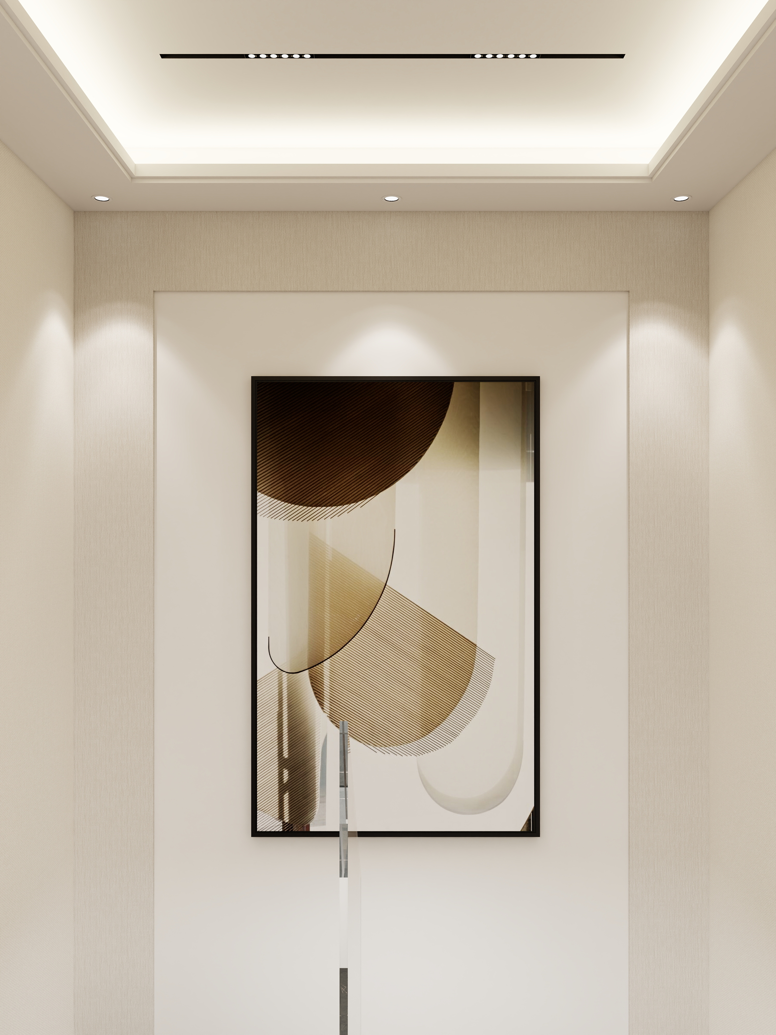 念旧...-楼梯间二层走廊装修效果图第3张