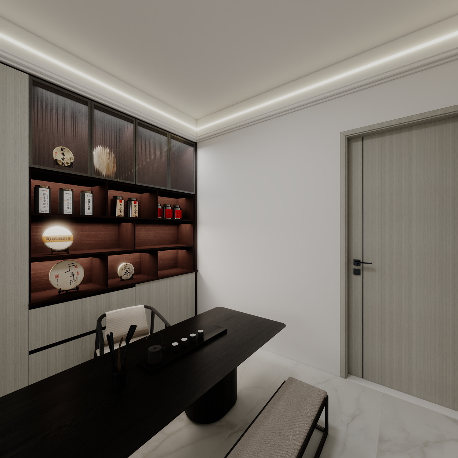 珈源工作室-现代简约。后现代一层阳台装修效果图第4张