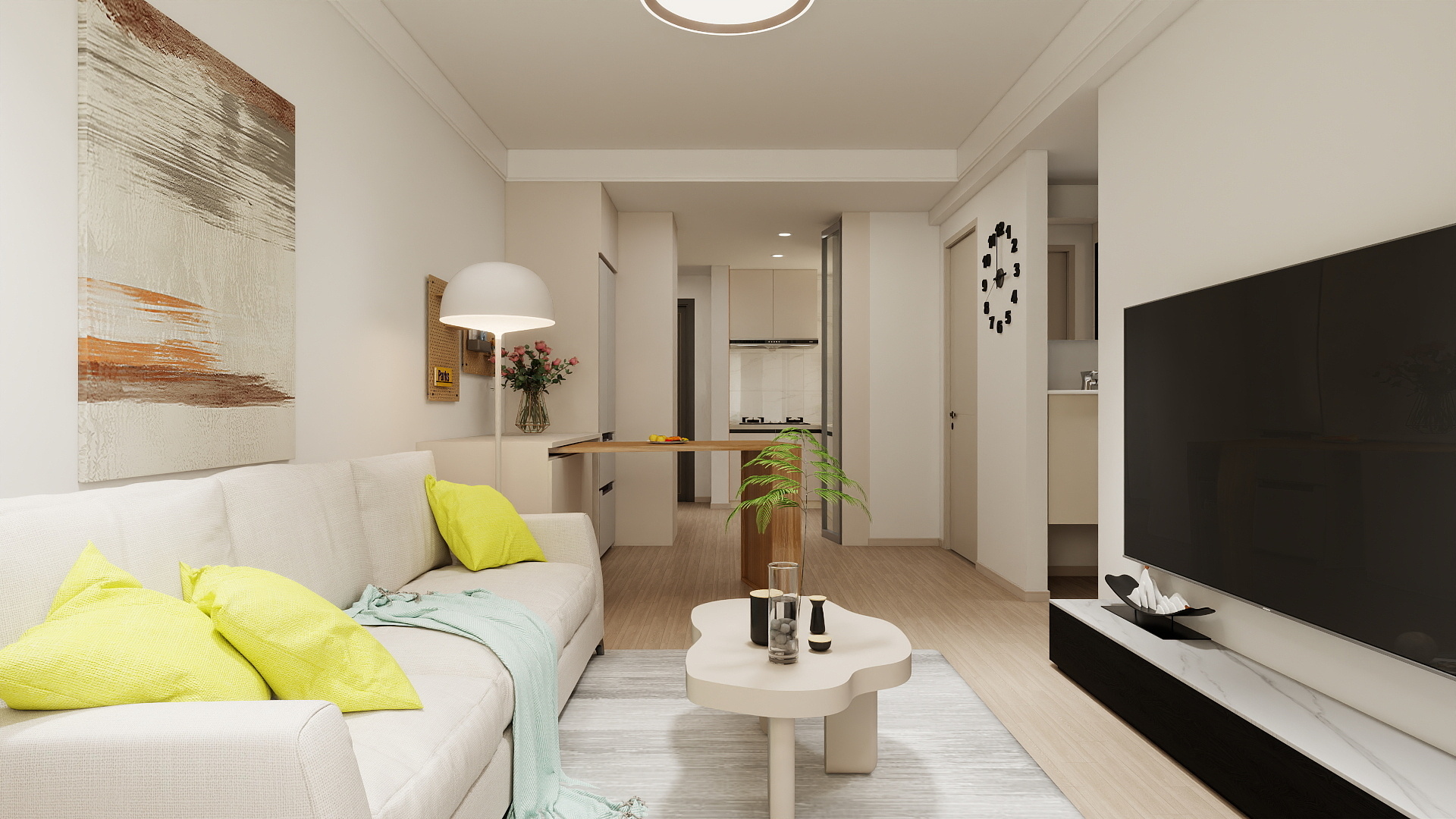 派欣-146㎡5室一层客餐厅装修效果图第5张