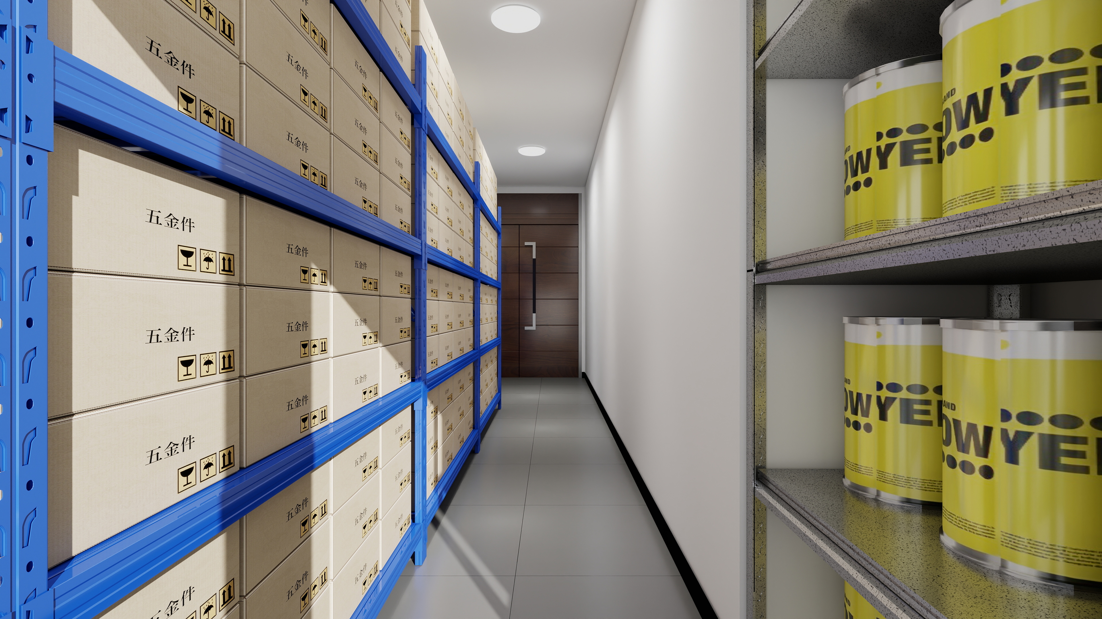 神马云在线-937.55m办公方案一层储藏间 装修效果图第2张