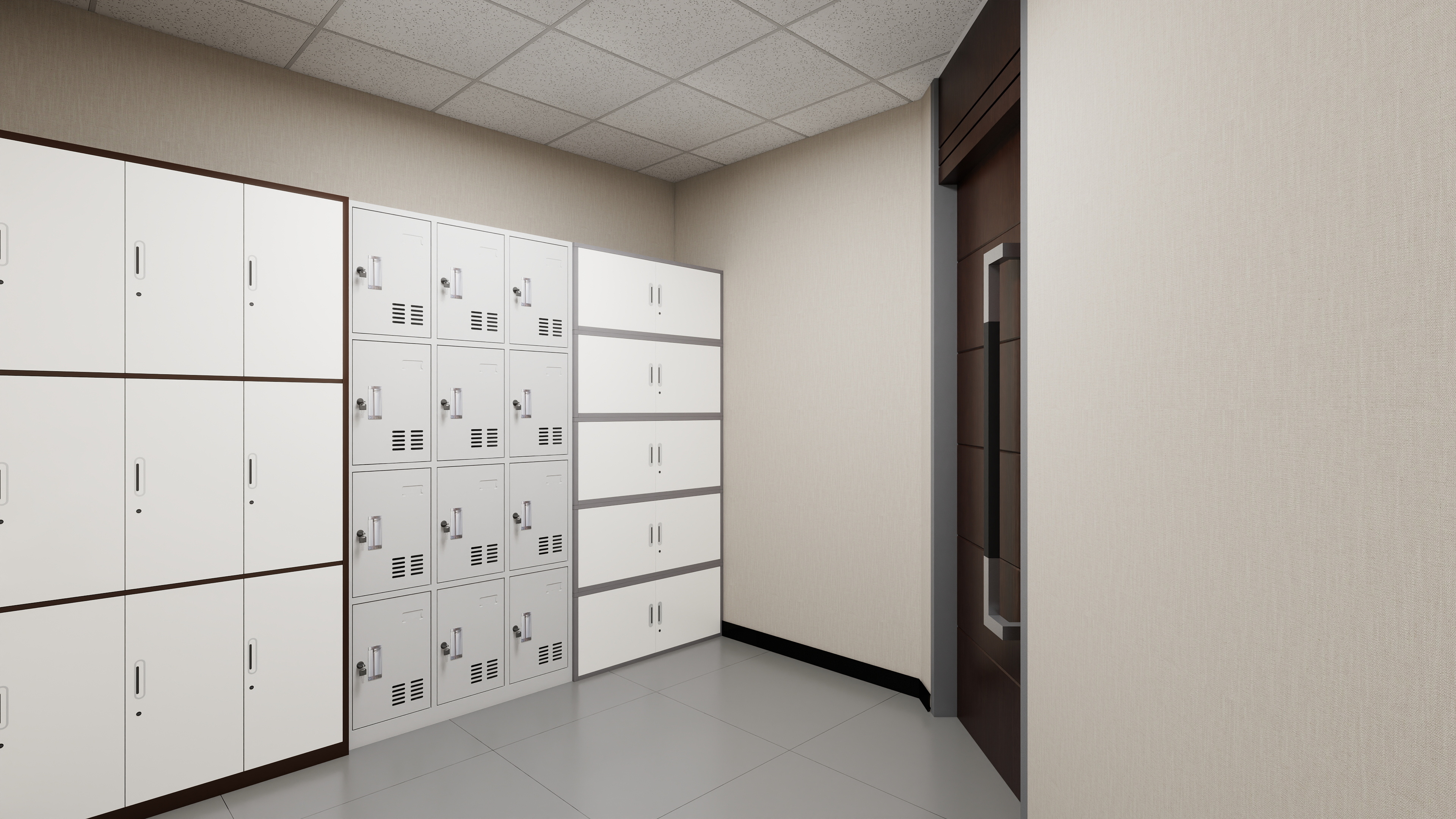 神马云在线-937.55m办公方案一层票据室装修效果图第2张