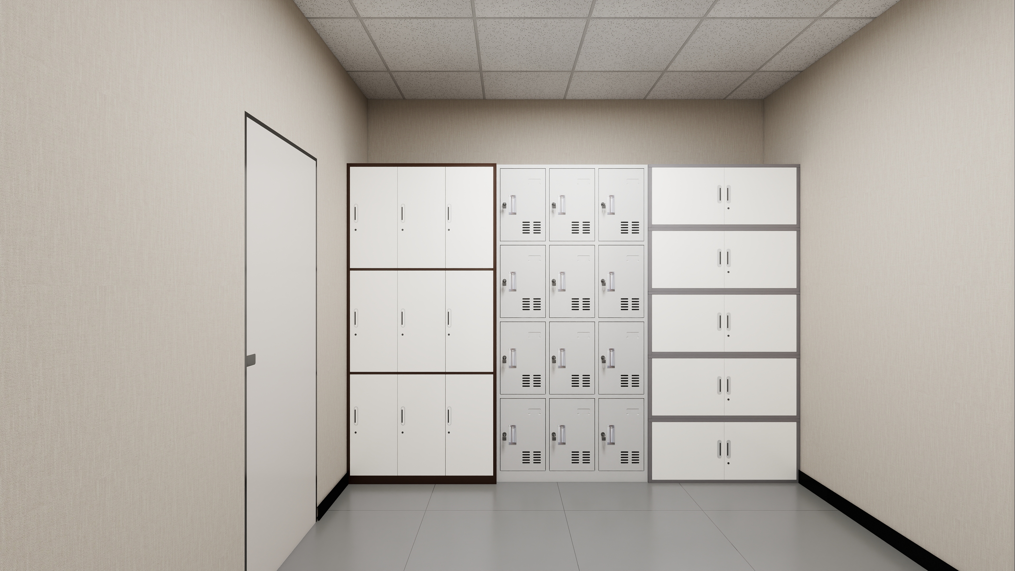 神马云在线-937.55m办公方案一层票据室装修效果图第1张