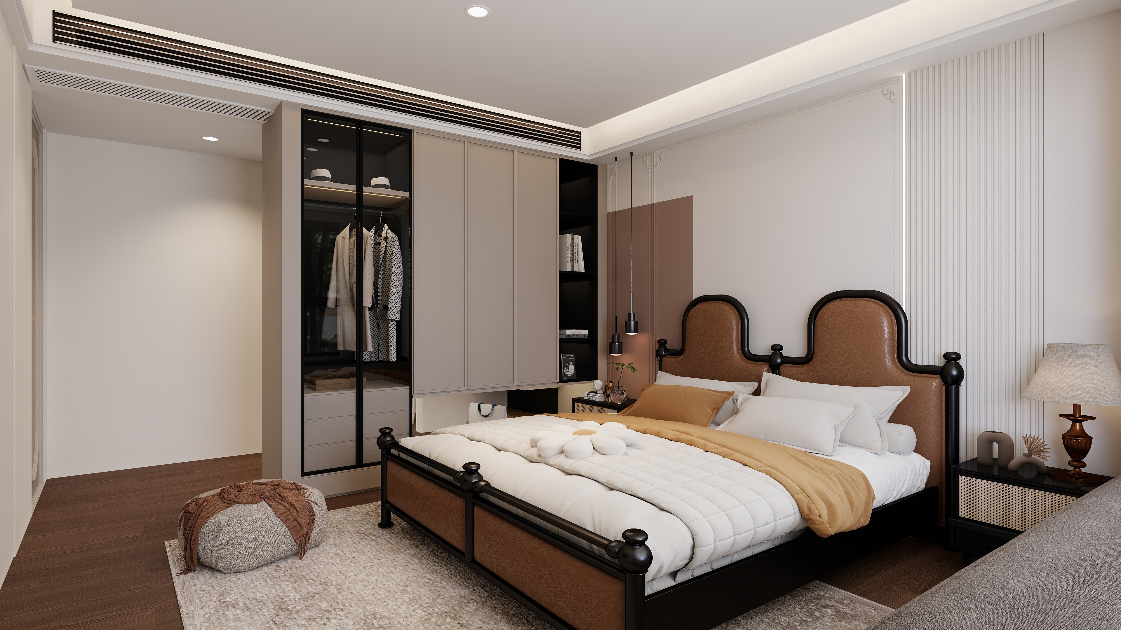 大金空调官方-150㎡法式中古浪漫居所：藏风于景，舒适无形装修效果图