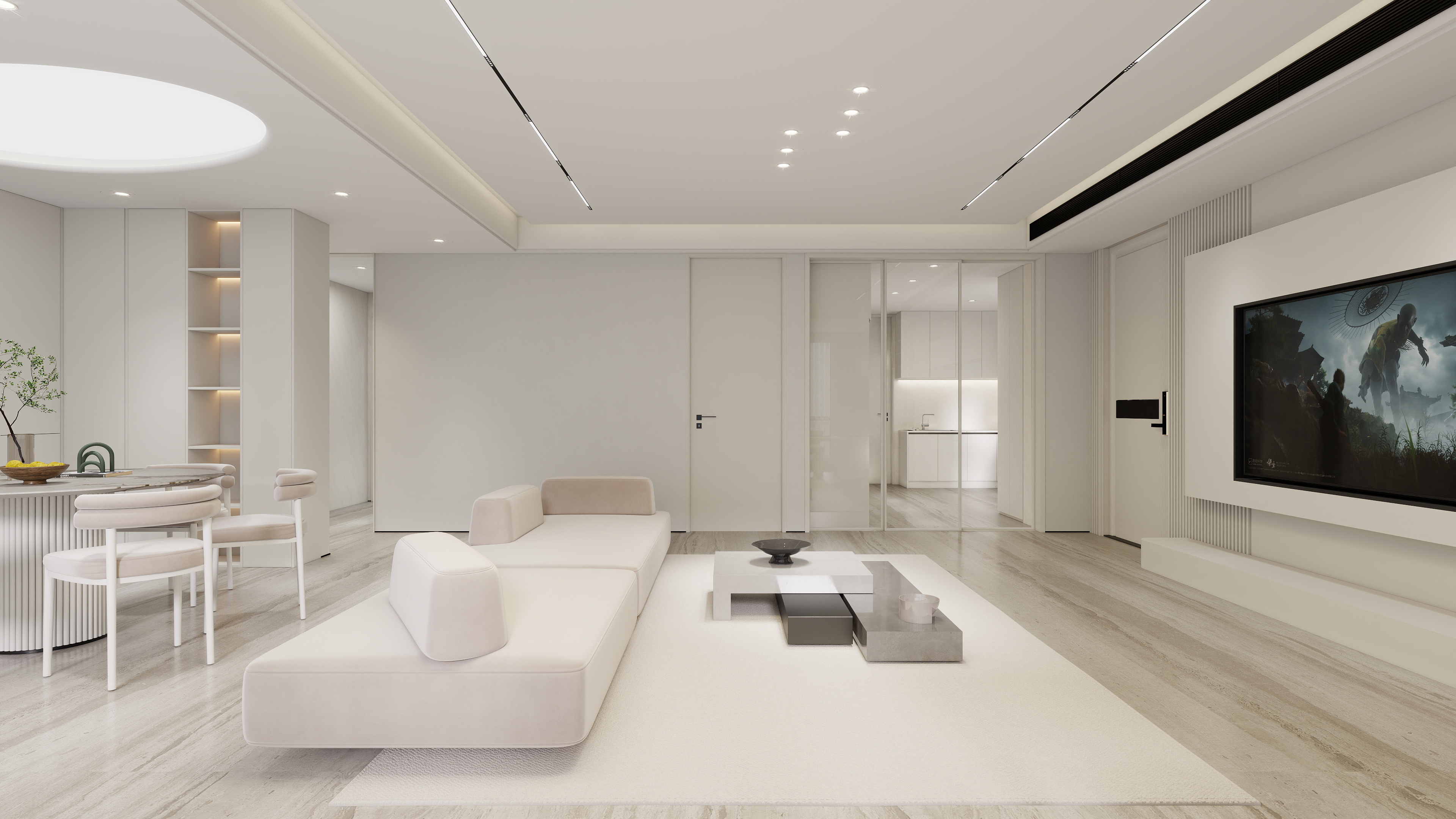 张岩-学府小区180㎡四代住宅大平层装修效果图