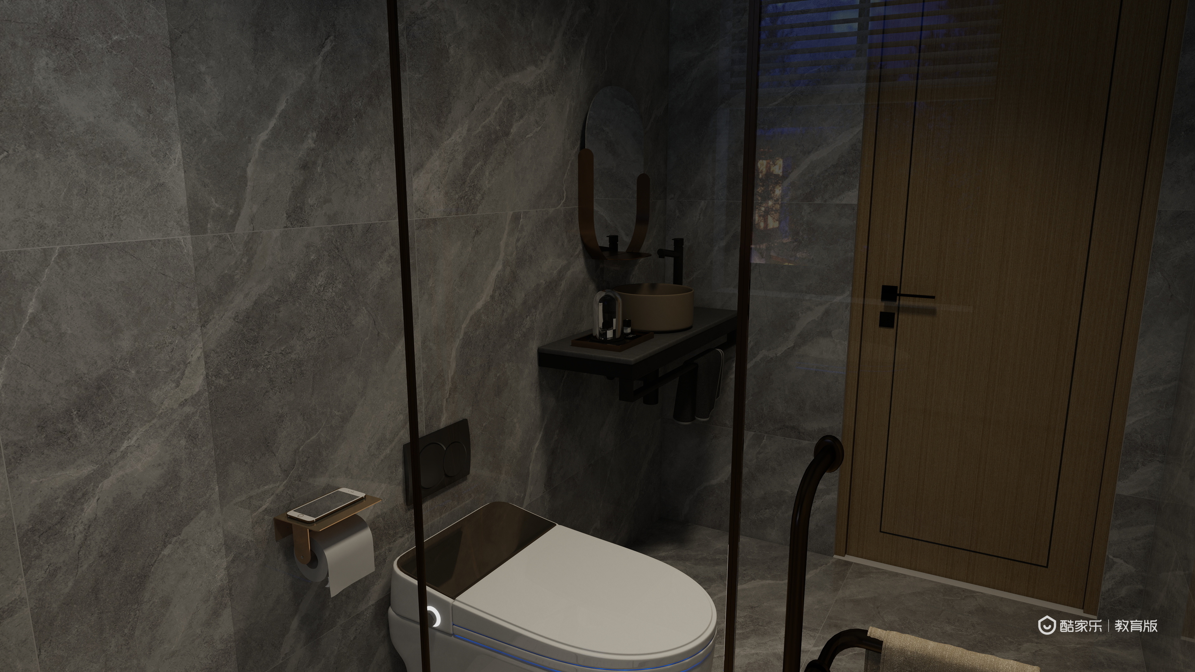 殷涵俊-湖州职业技术学院—殷涵俊一层主卫装修效果图第2张