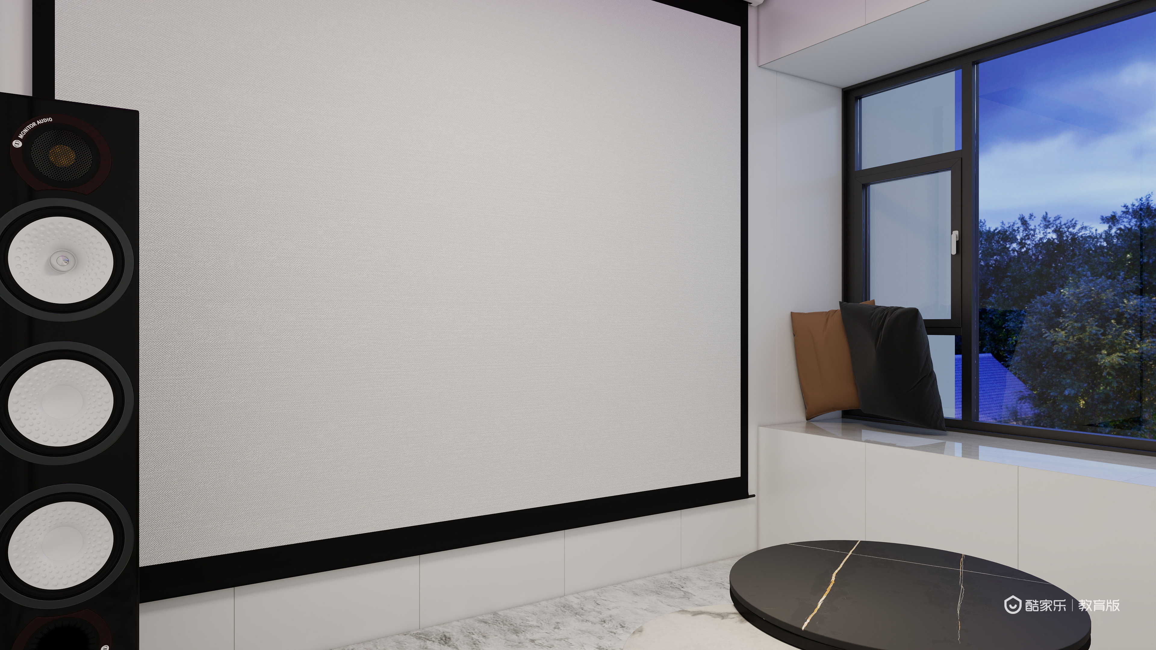 殷涵俊-湖州职业技术学院—殷涵俊一层影视间装修效果图第1张