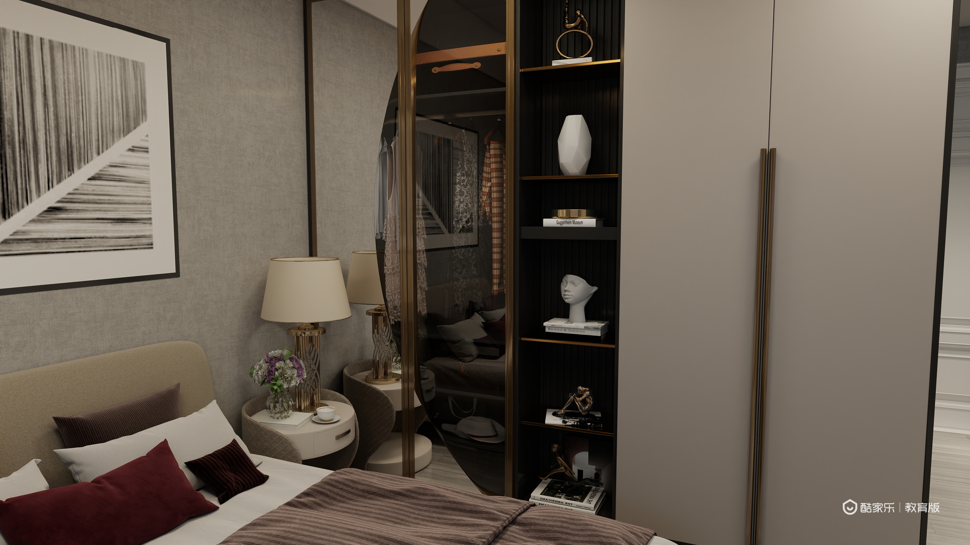 殷涵俊-湖州职业技术学院—殷涵俊一层客卧装修效果图第2张