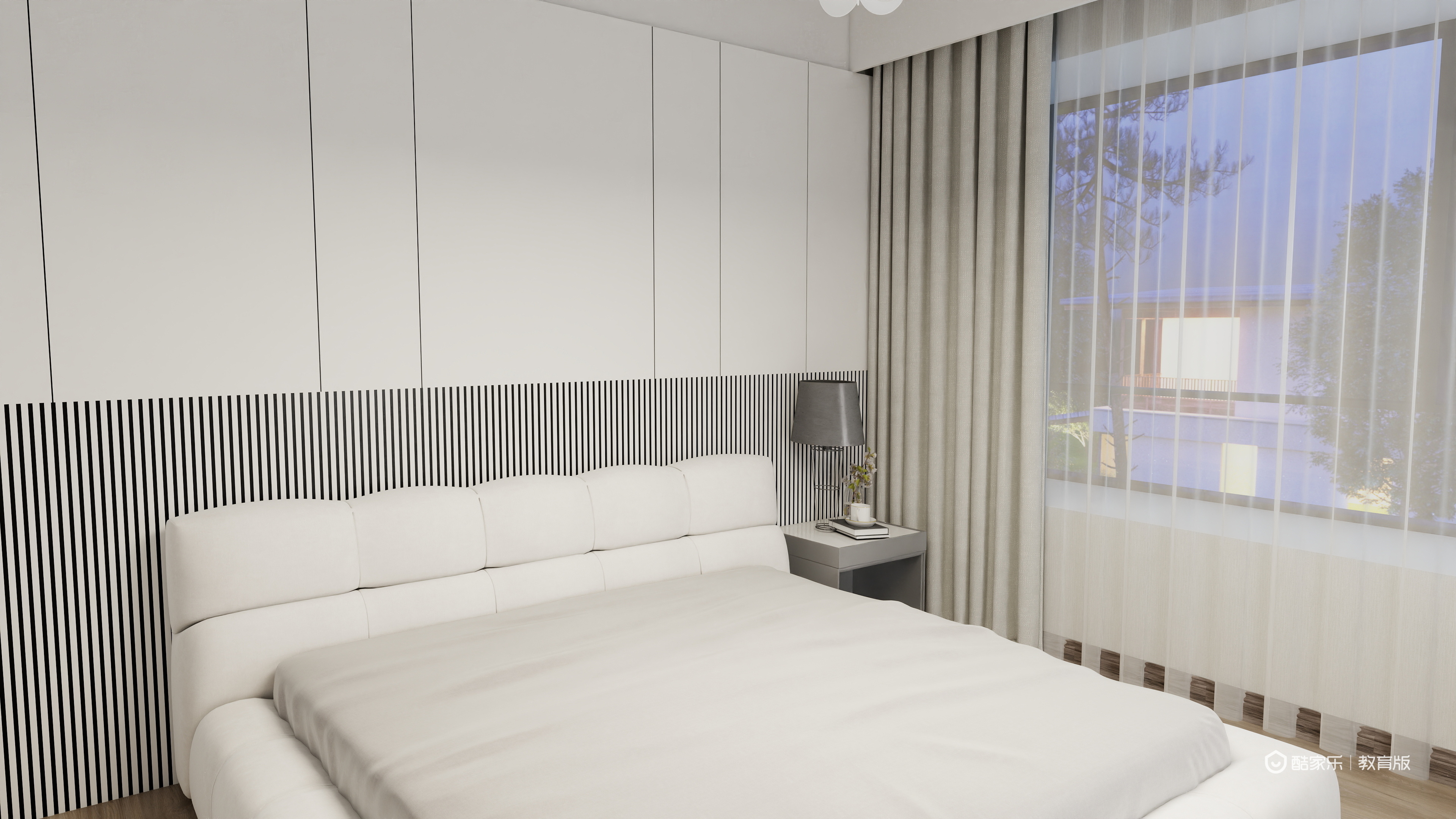 殷涵俊-湖州职业技术学院—殷涵俊一层主卧装修效果图第1张