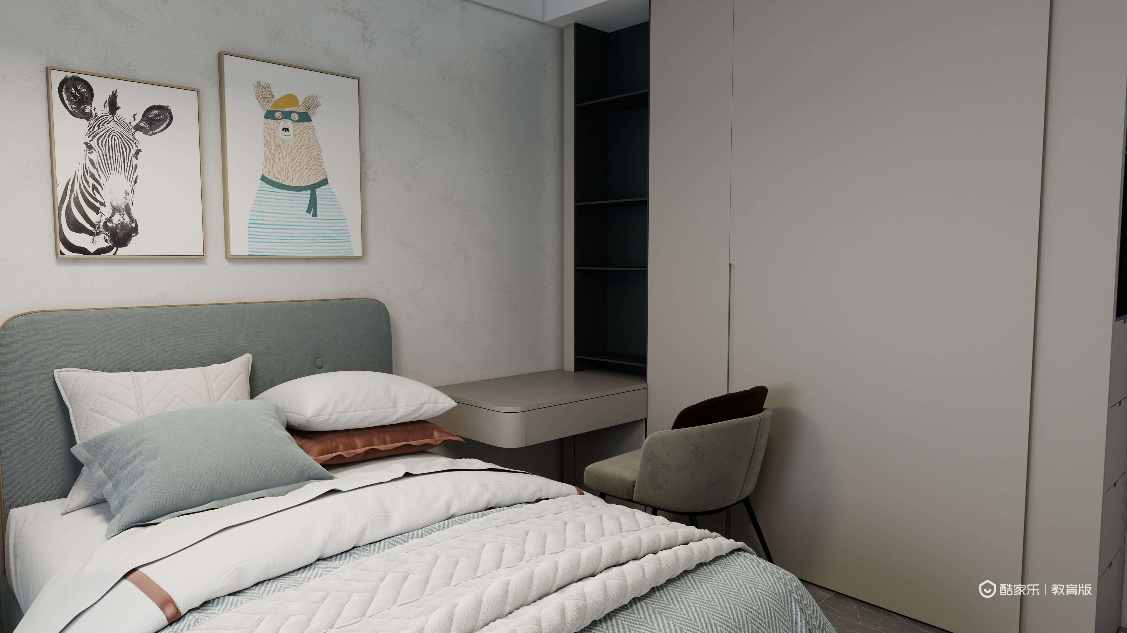 殷涵俊-湖州职业技术学院—殷涵俊一层次卧装修效果图第2张