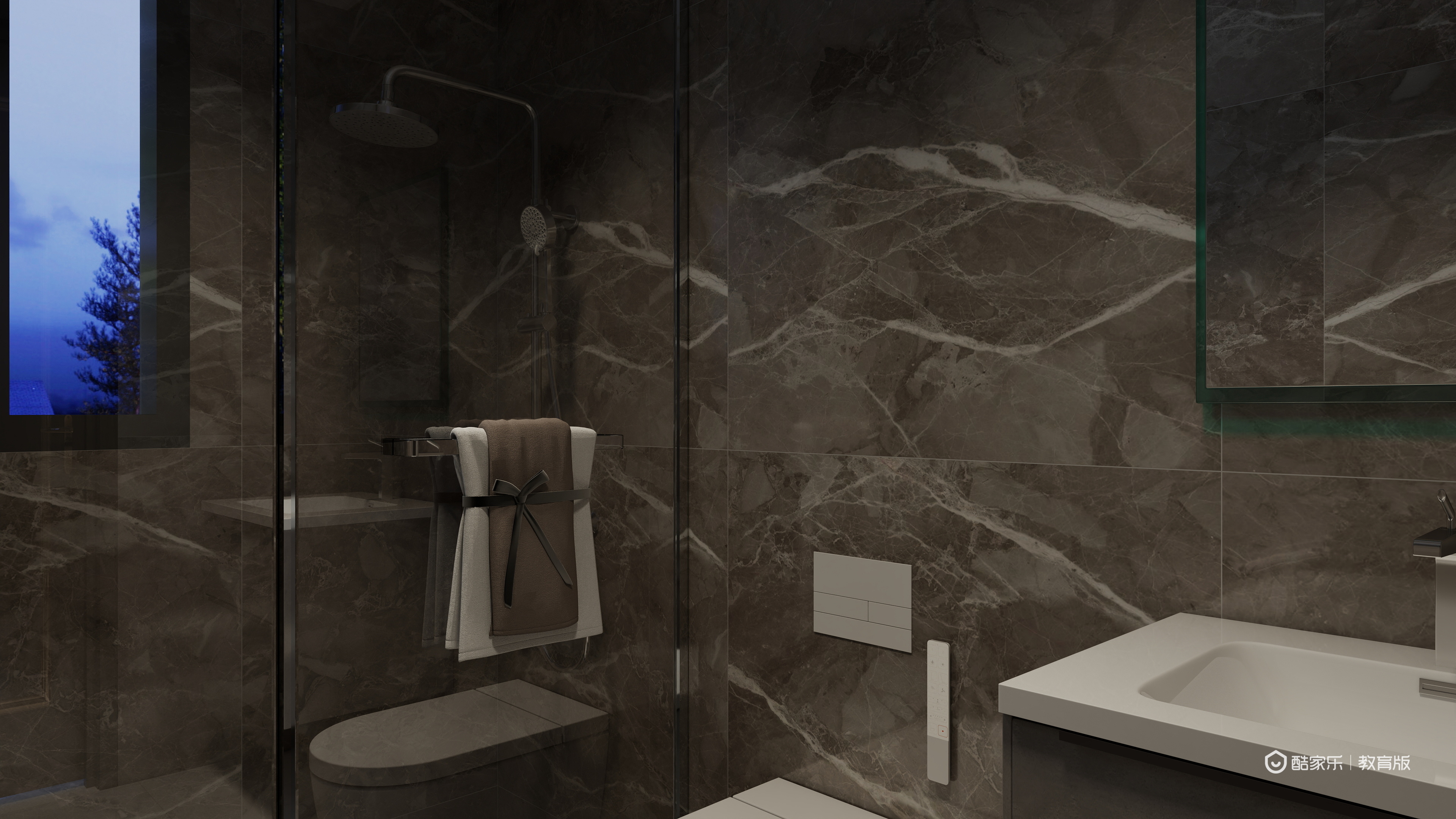 殷涵俊-湖州职业技术学院—殷涵俊一层次卫装修效果图第1张