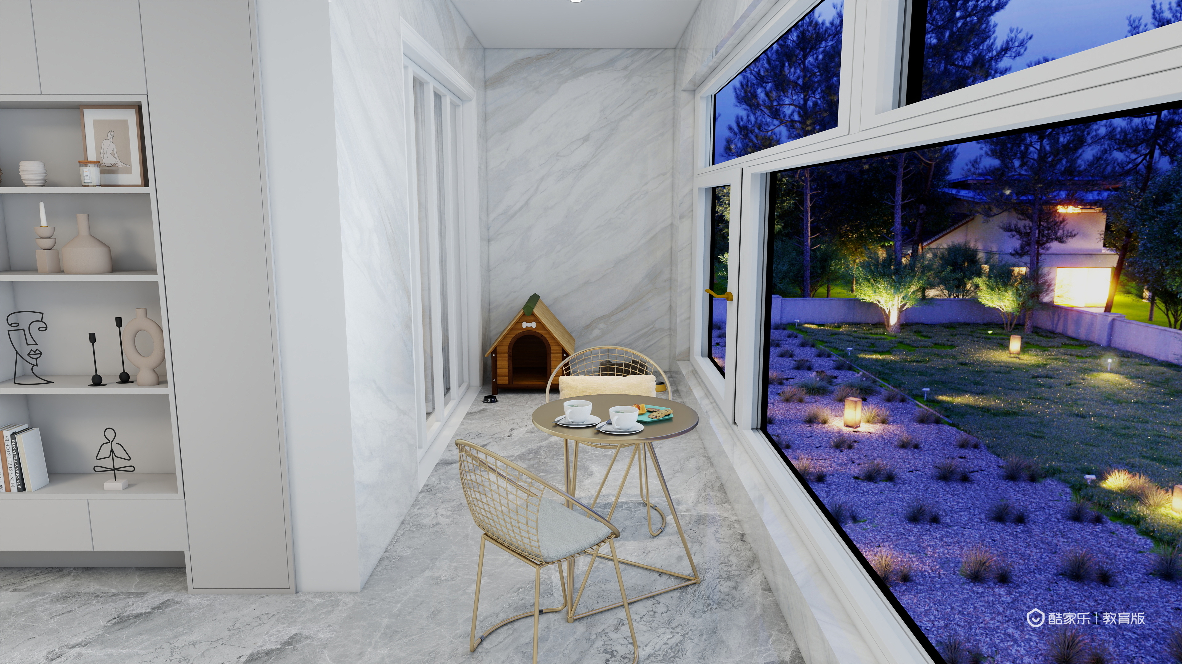 殷涵俊-湖州职业技术学院—殷涵俊一层景观阳台装修效果图第2张