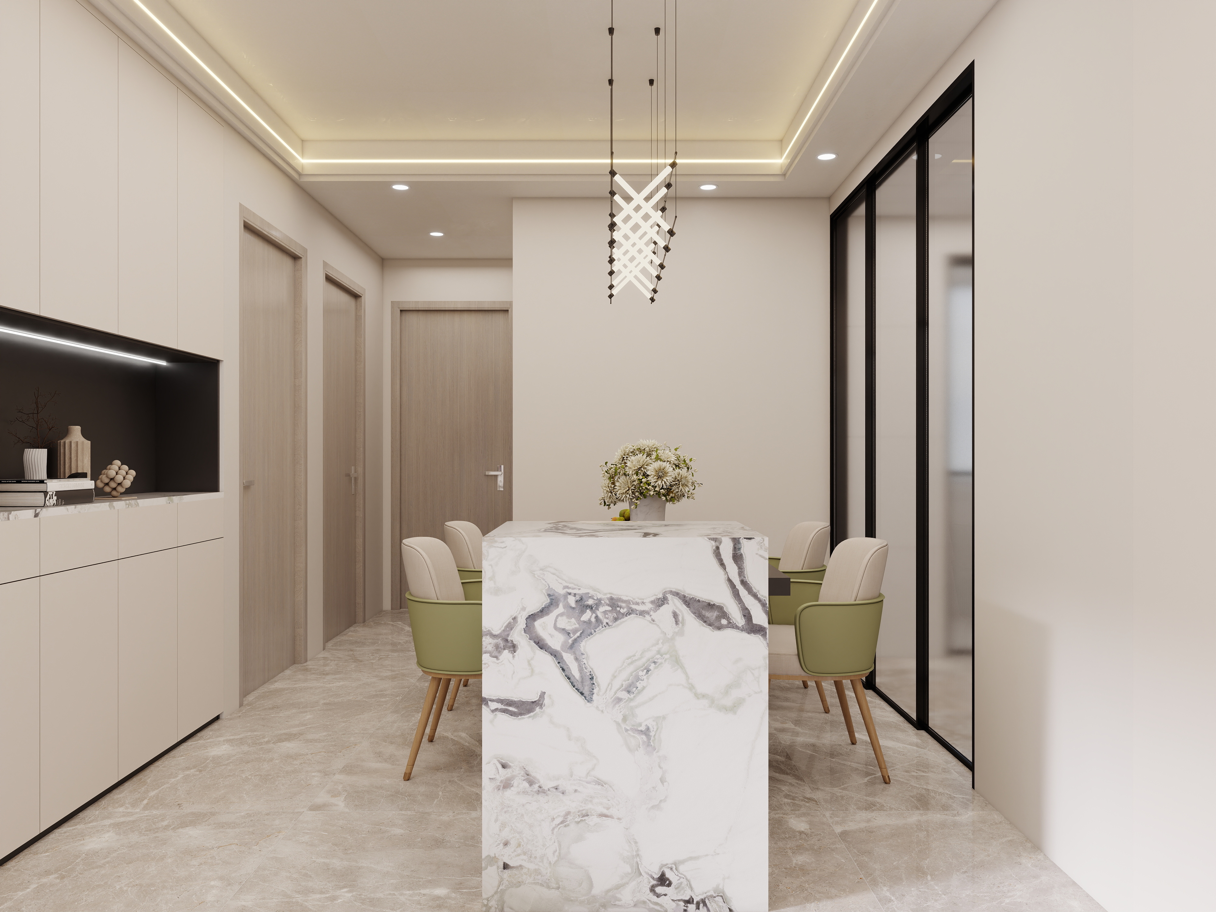 壹诺设计工作室-现代简约装修效果图