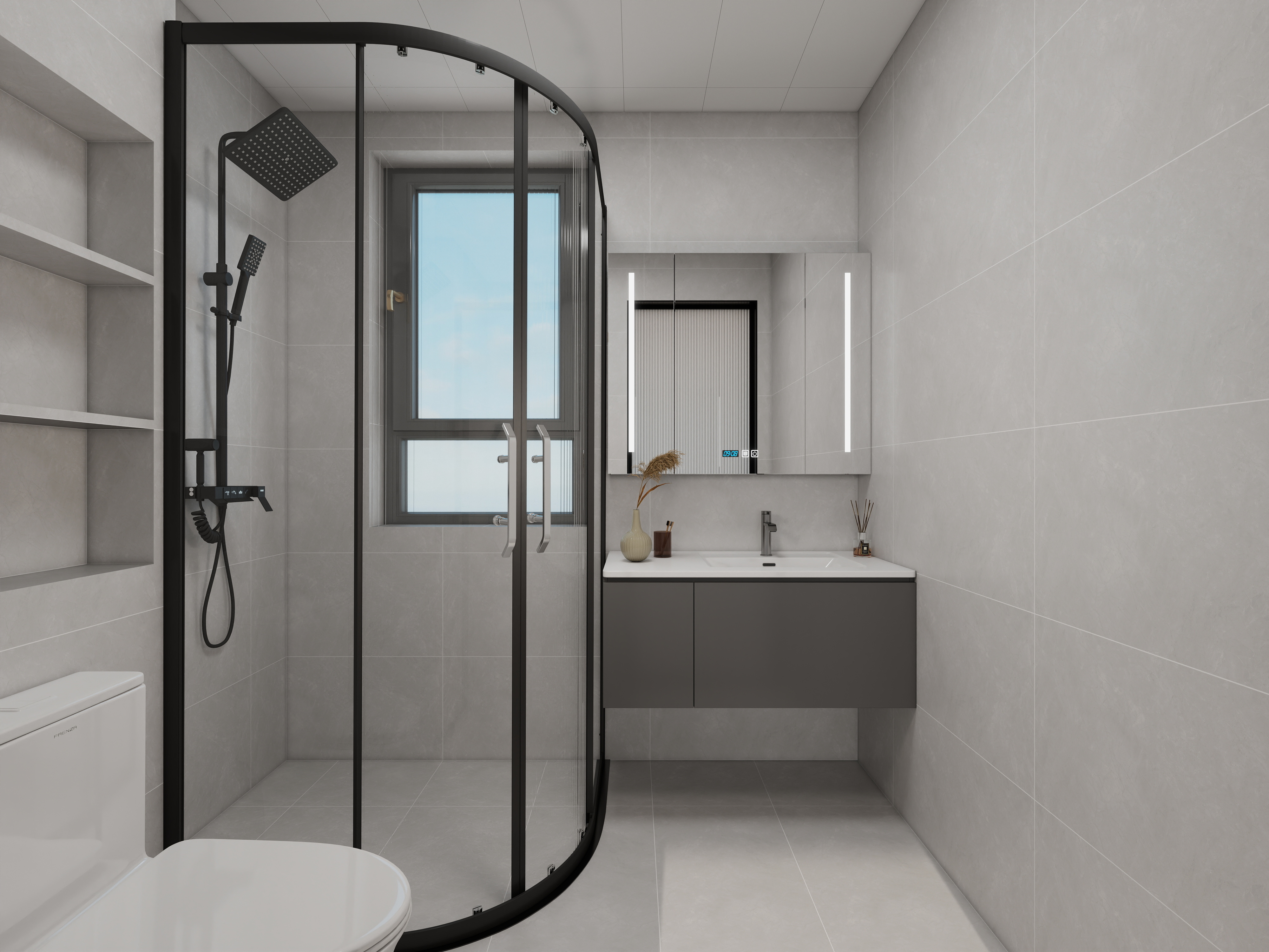 果乐设计-115方现代简约四居室装修效果图