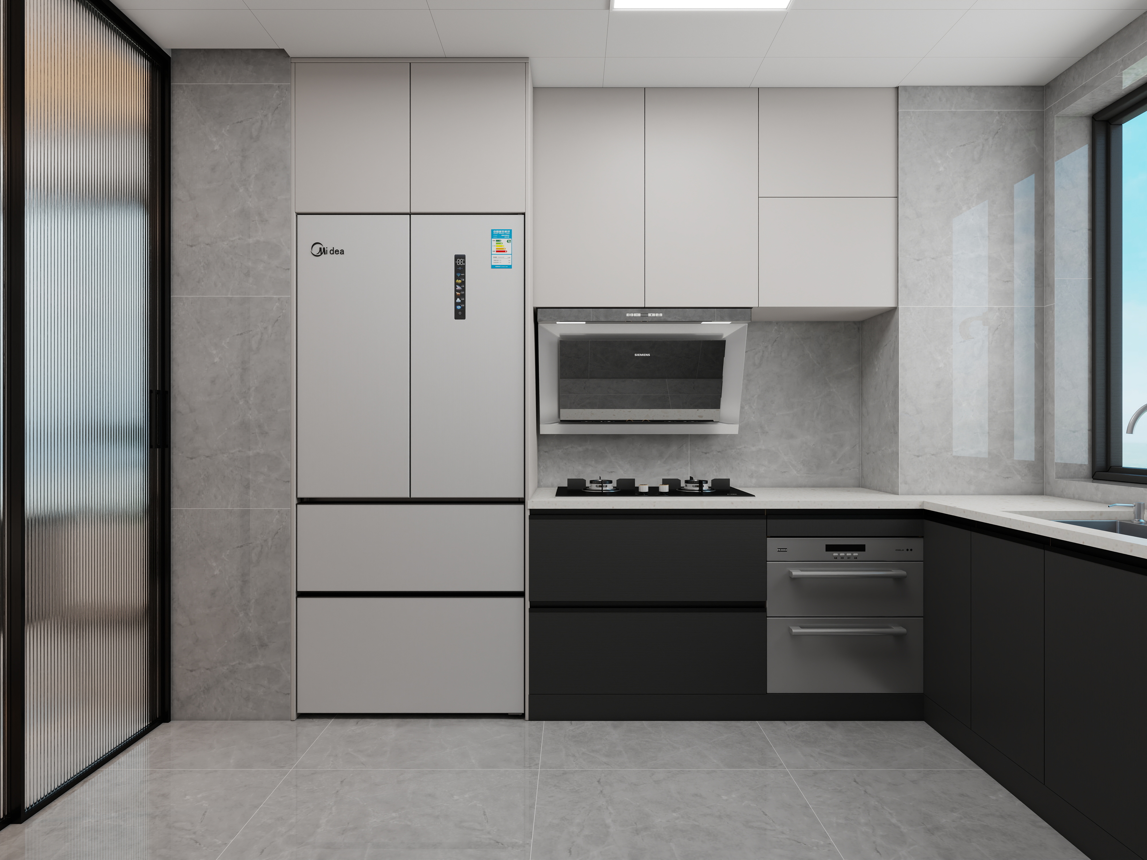 果乐设计-115方现代简约四居室装修效果图