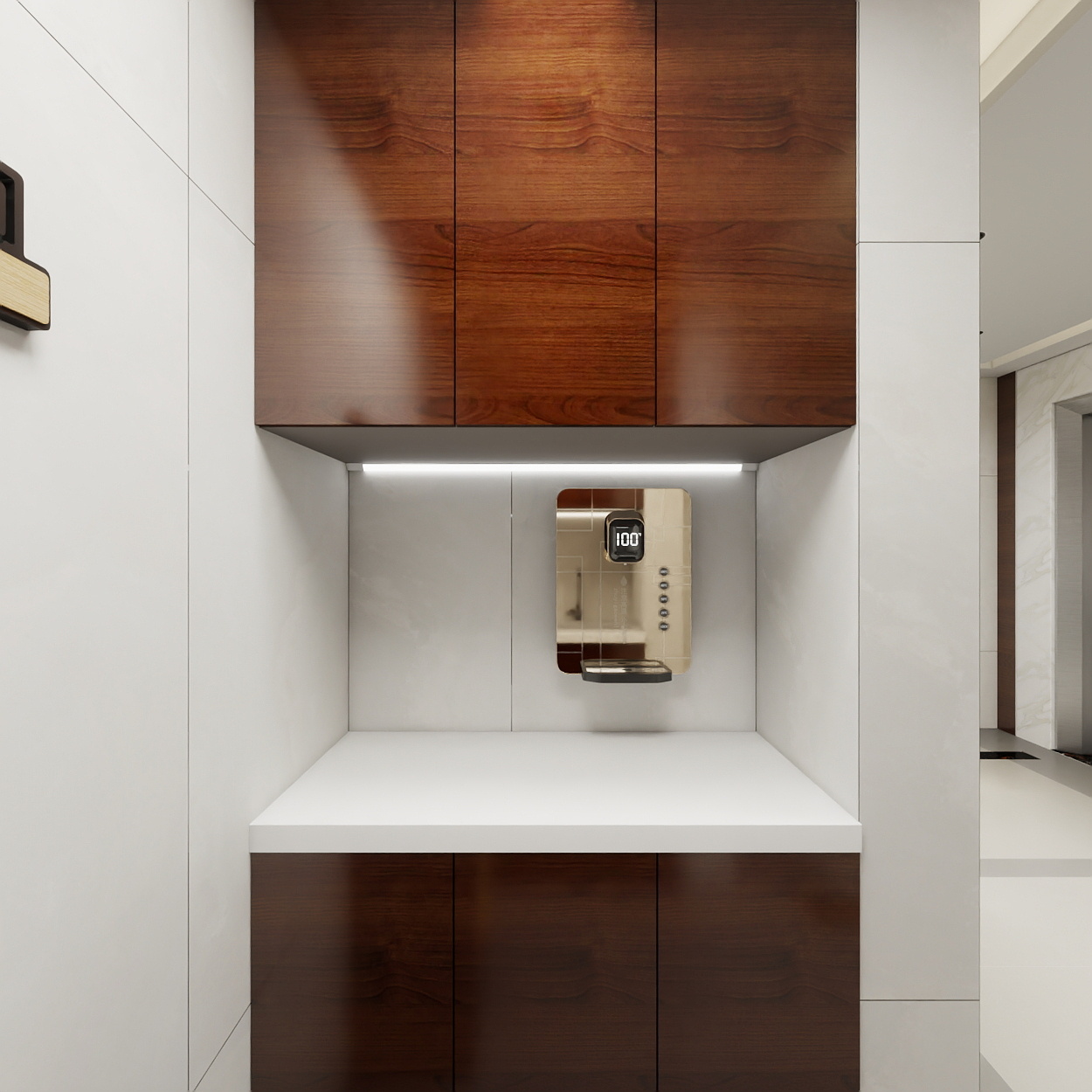 神马云在线-937.55m办公方案一层茶水间装修效果图第3张