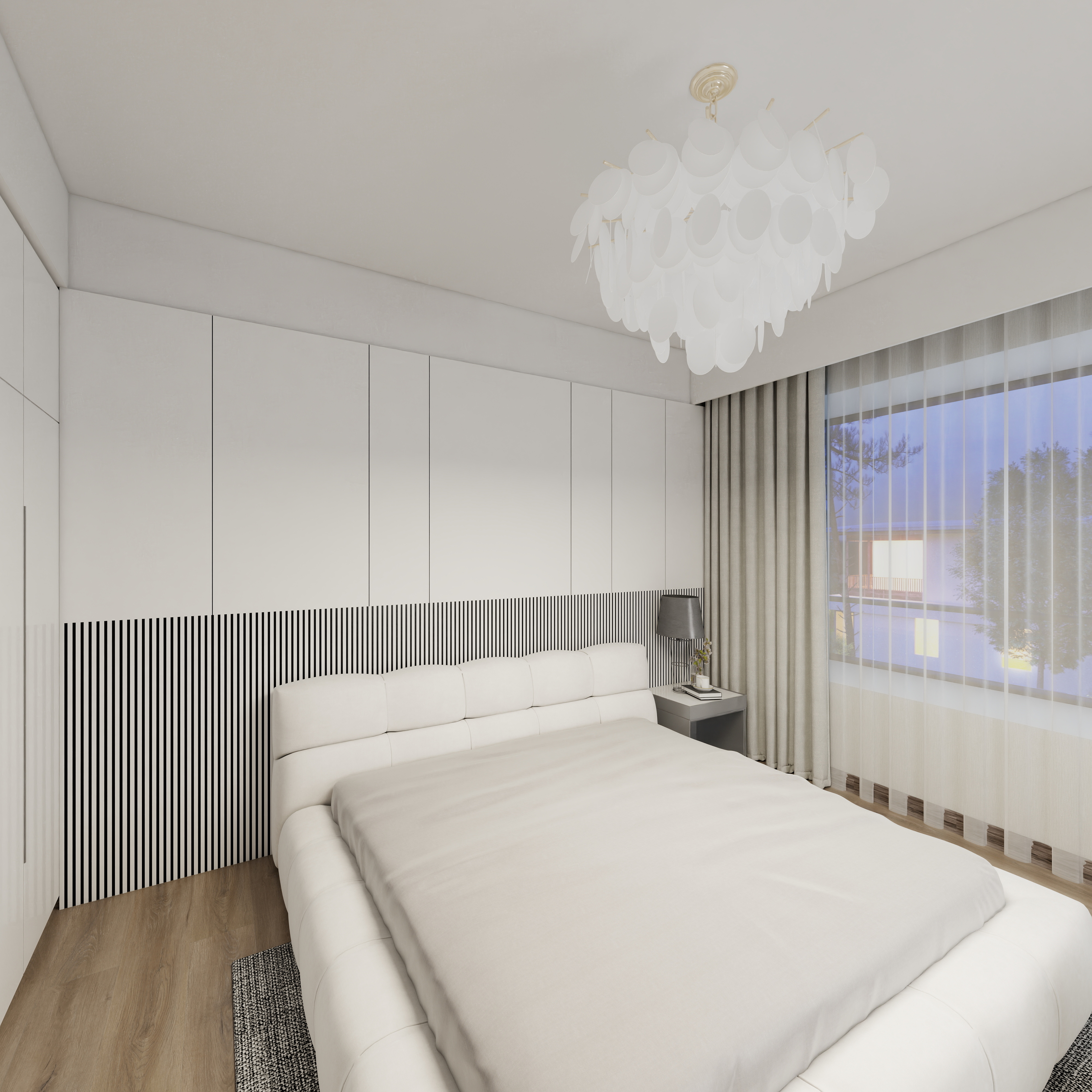 殷涵俊-湖州职业技术学院—殷涵俊一层主卧装修效果图第3张