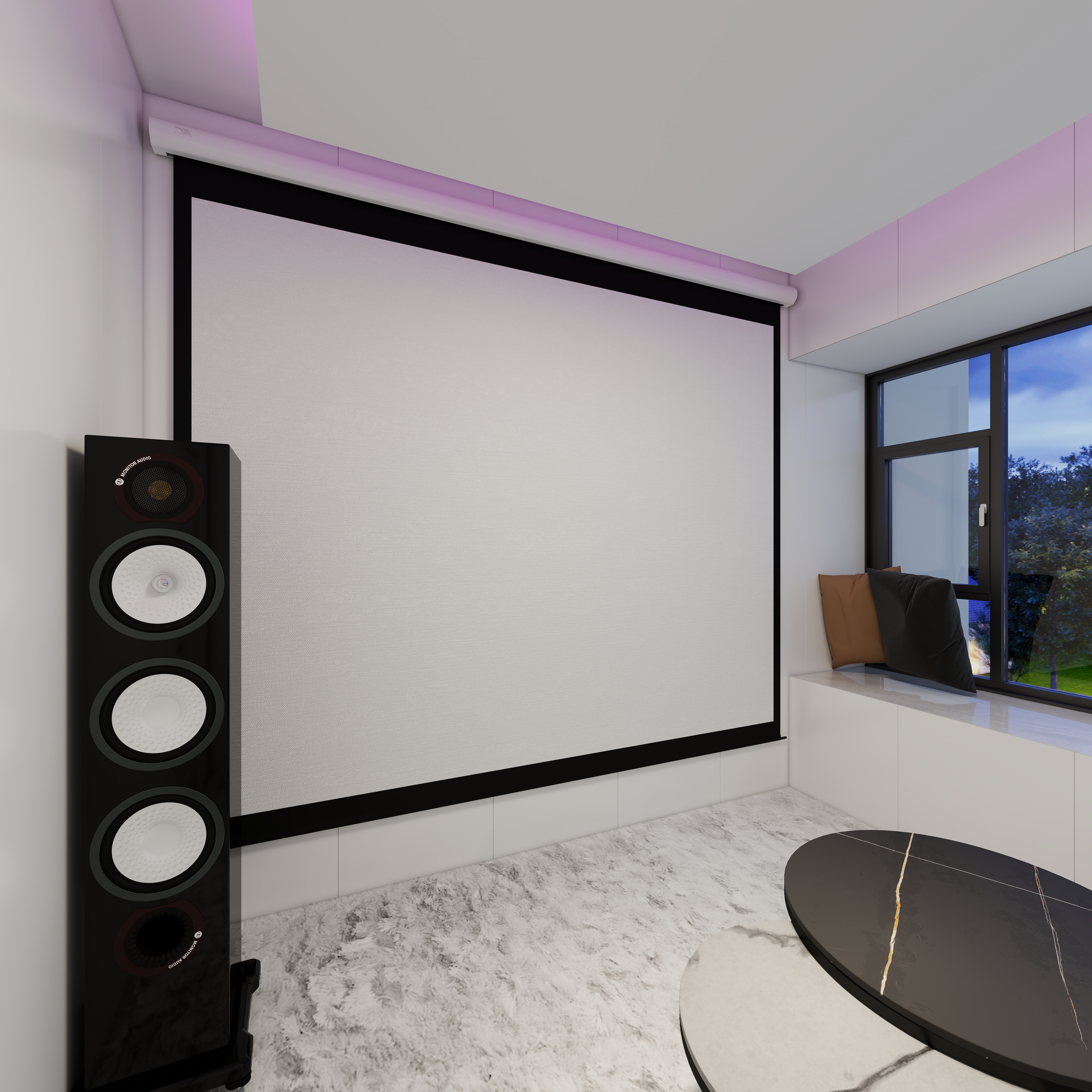 殷涵俊-湖州职业技术学院—殷涵俊一层影视间装修效果图第3张