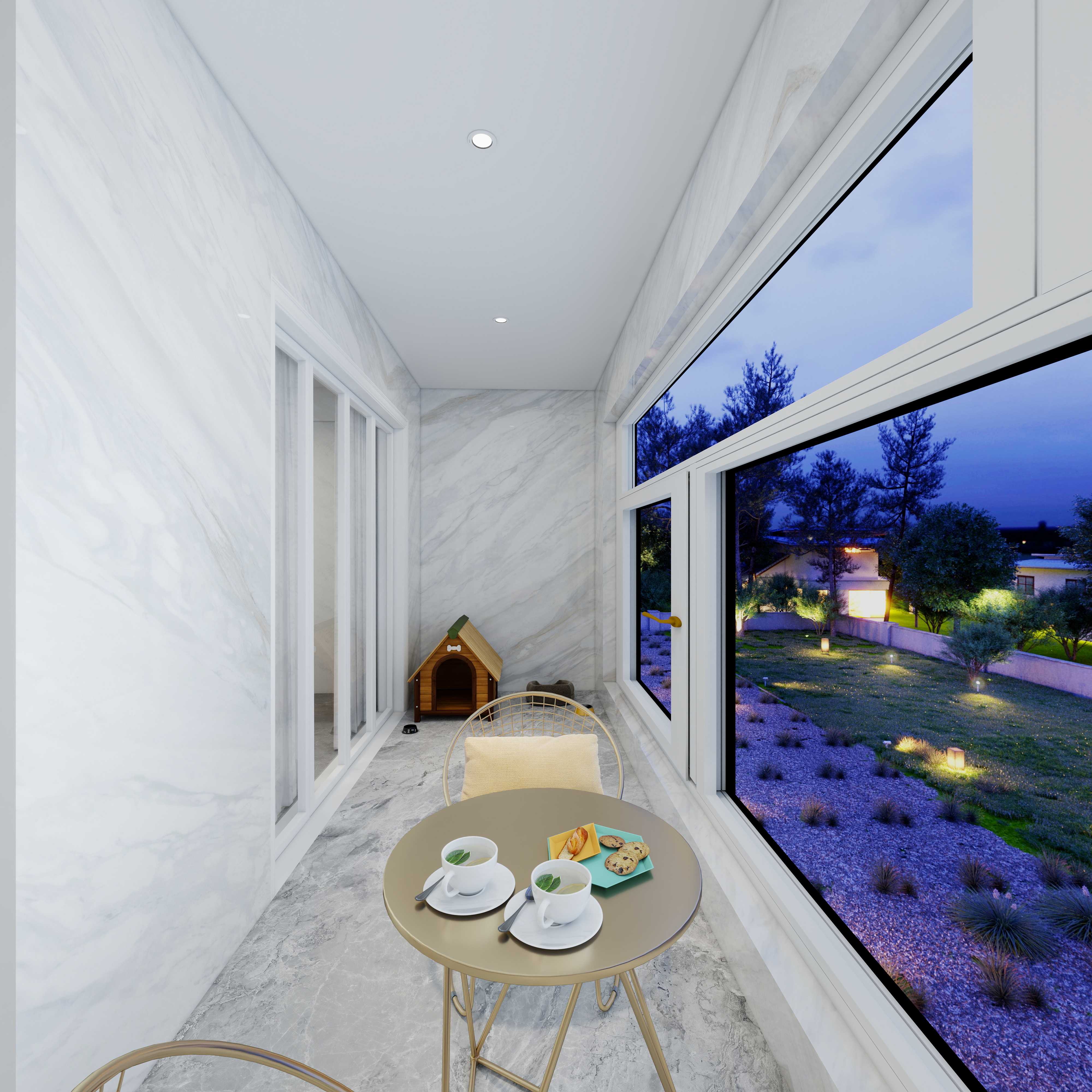 殷涵俊-湖州职业技术学院—殷涵俊一层景观阳台装修效果图第3张