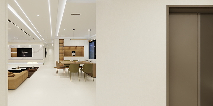 宁夏智胜装饰设计有限公司-玉庭华府-现代简约-装修设计方案