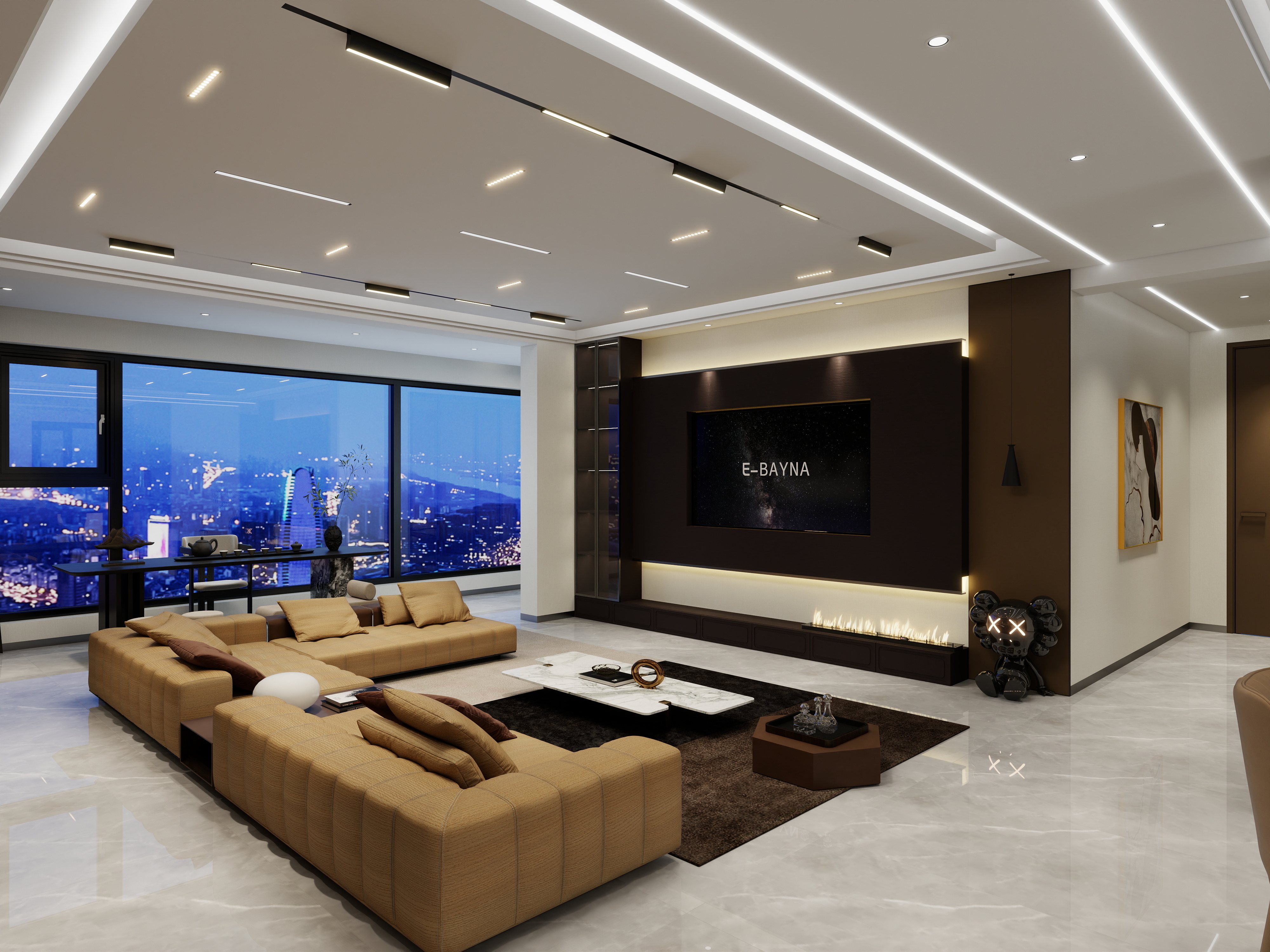 宁夏智胜装饰设计有限公司-玉庭华府意式极简风-装修设计方案