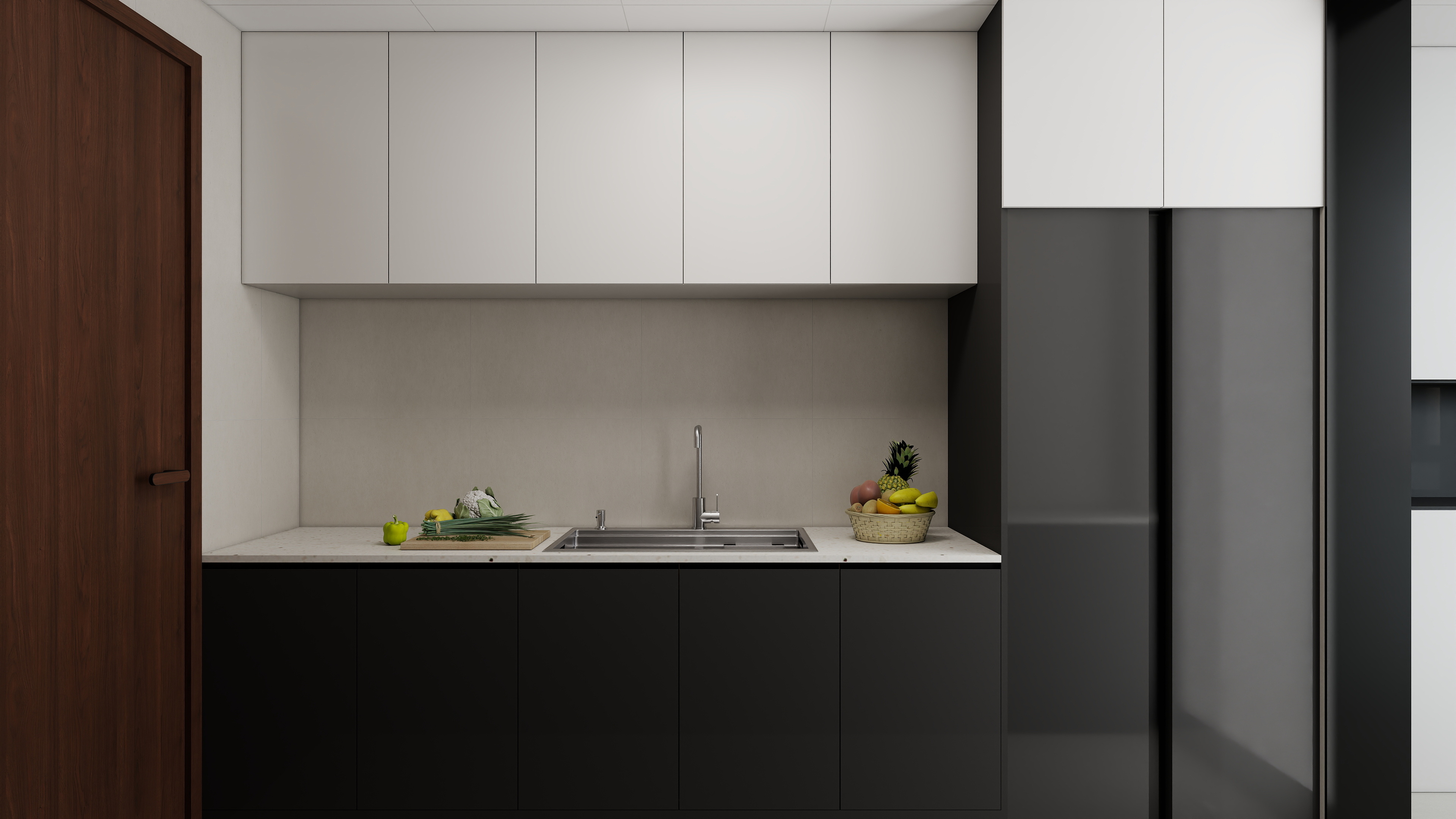 李青越-146平四室现代一层厨房装修效果图第2张