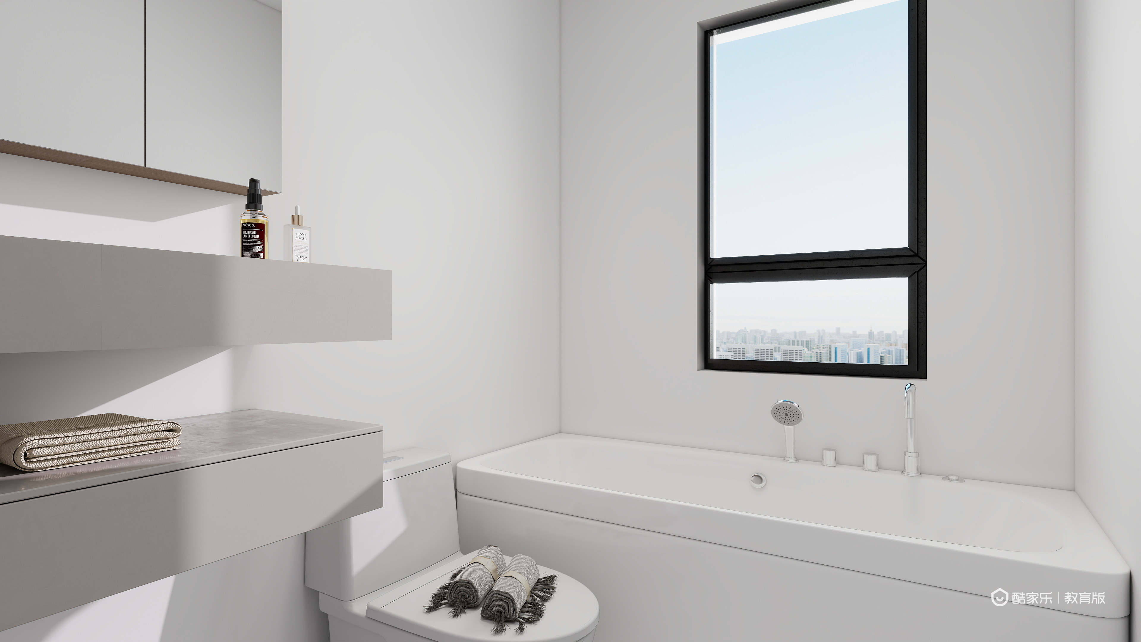 陆婧菡-杭州市建设职业学校-陆婧菡一层卫生间装修效果图第2张