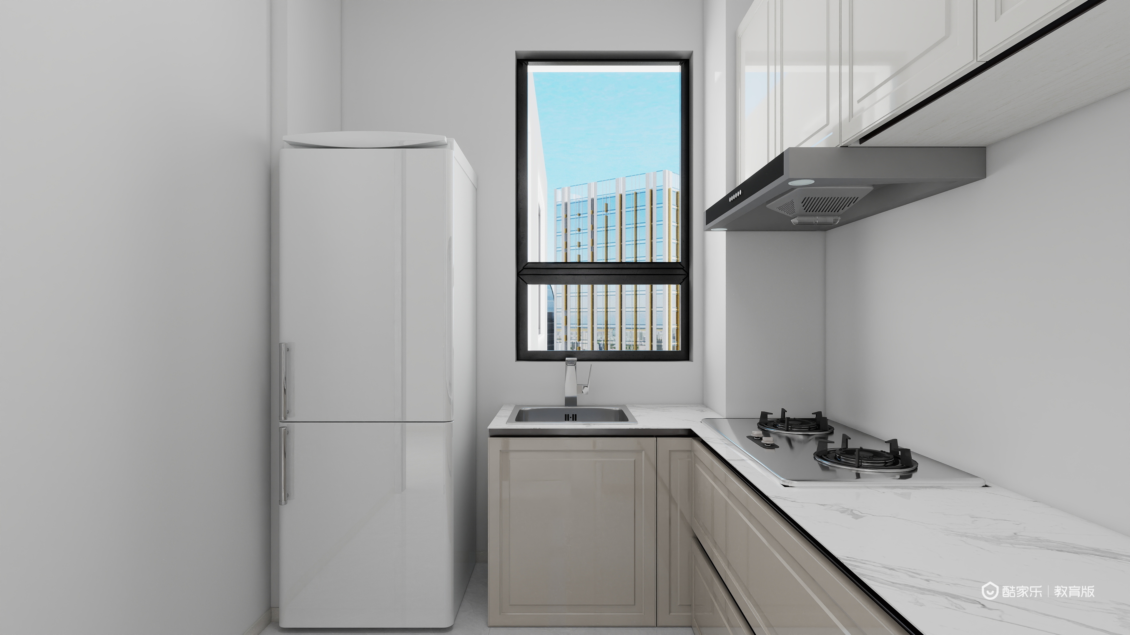 陆婧菡-杭州市建设职业学校-陆婧菡一层厨房装修效果图第2张