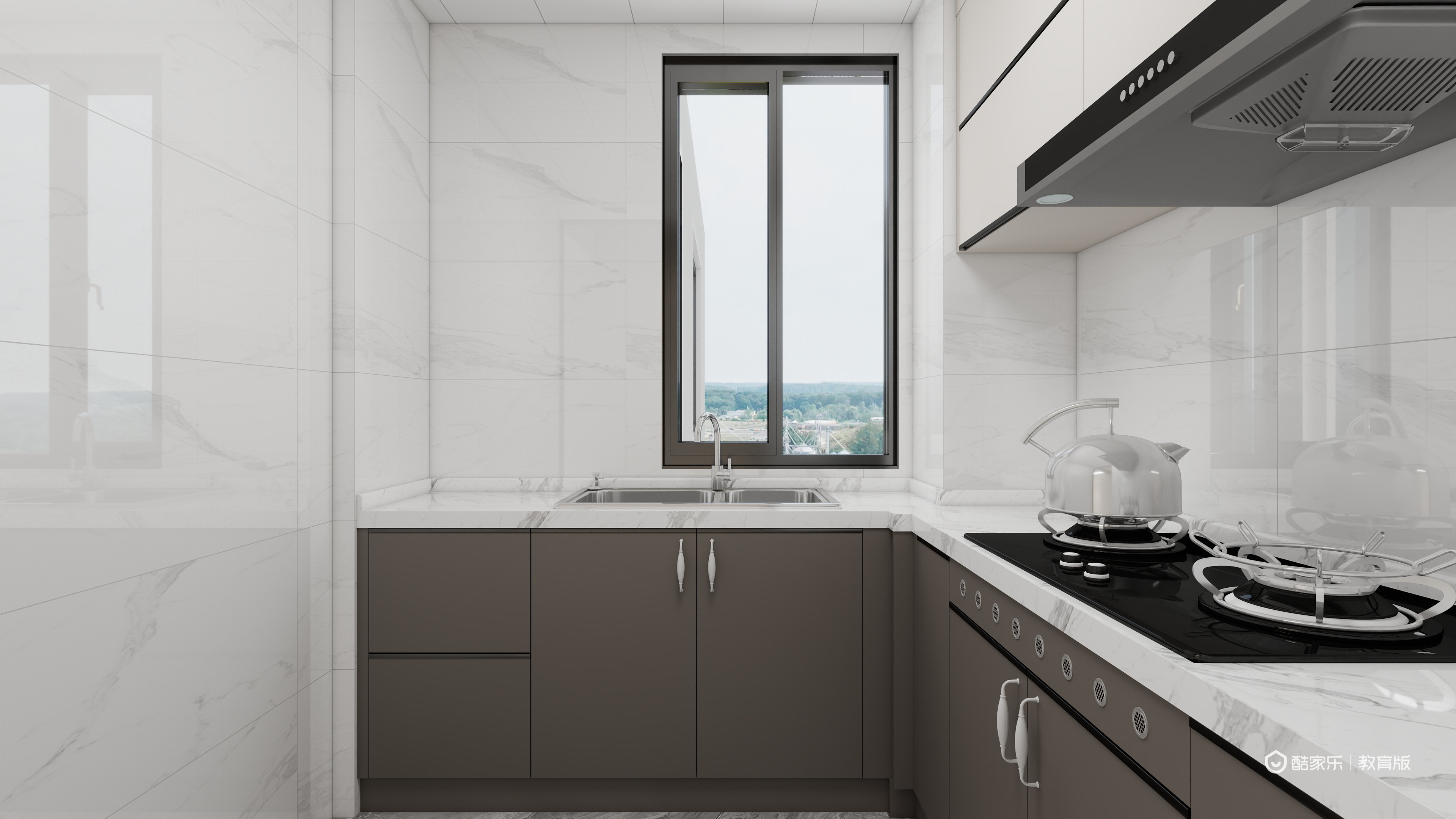 胡莹yBHB-浙江建设技师学院-胡莹一层厨房装修效果图第1张